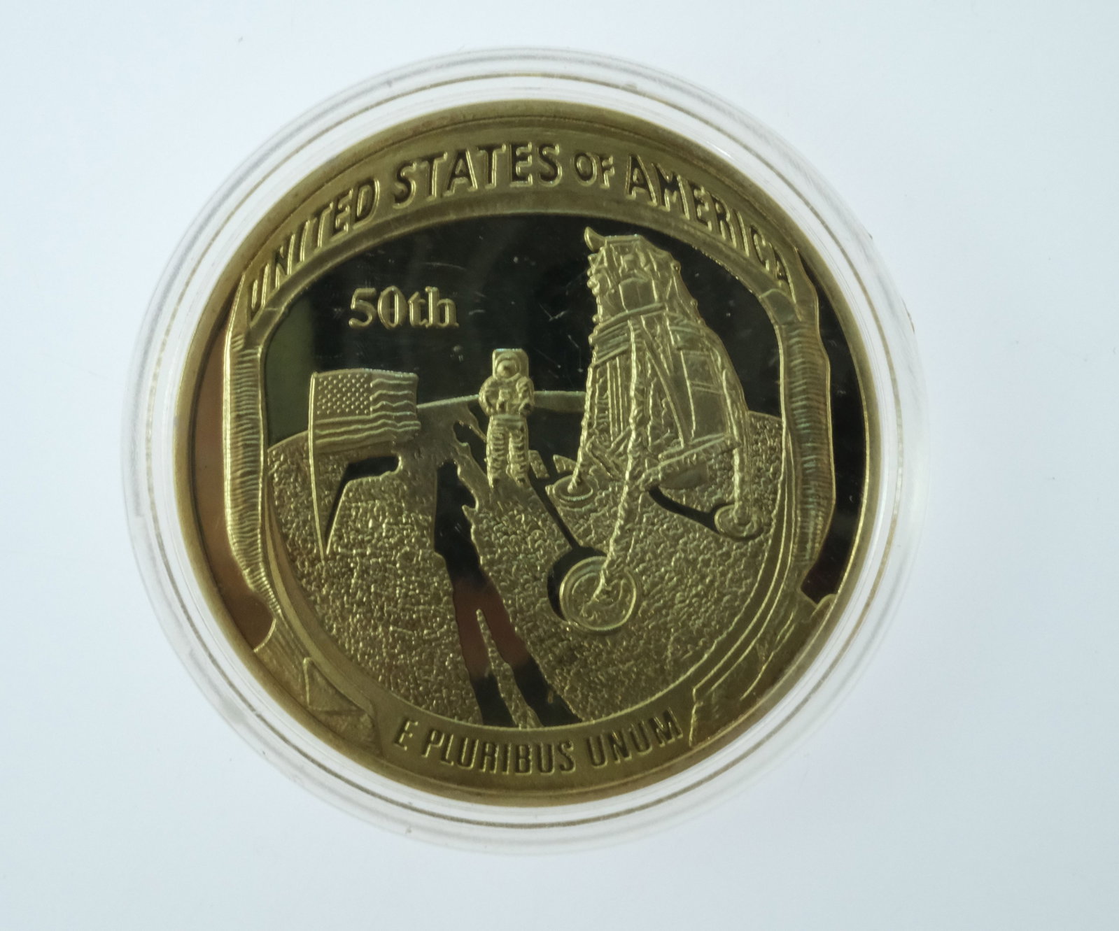 USA Moon Landing 50th Anniversary Cu-Ni Medals (3) with Smithsonian Apollo II Medalet ( 4 items) - 6