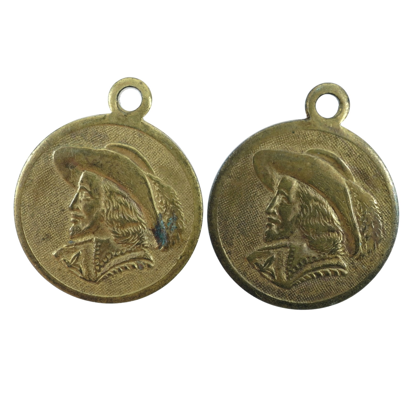 Netherlands (ND) 'Peter Paul Rubens' Commemorative Brass Medalets, Extremely Fine (2) (1 of 2)