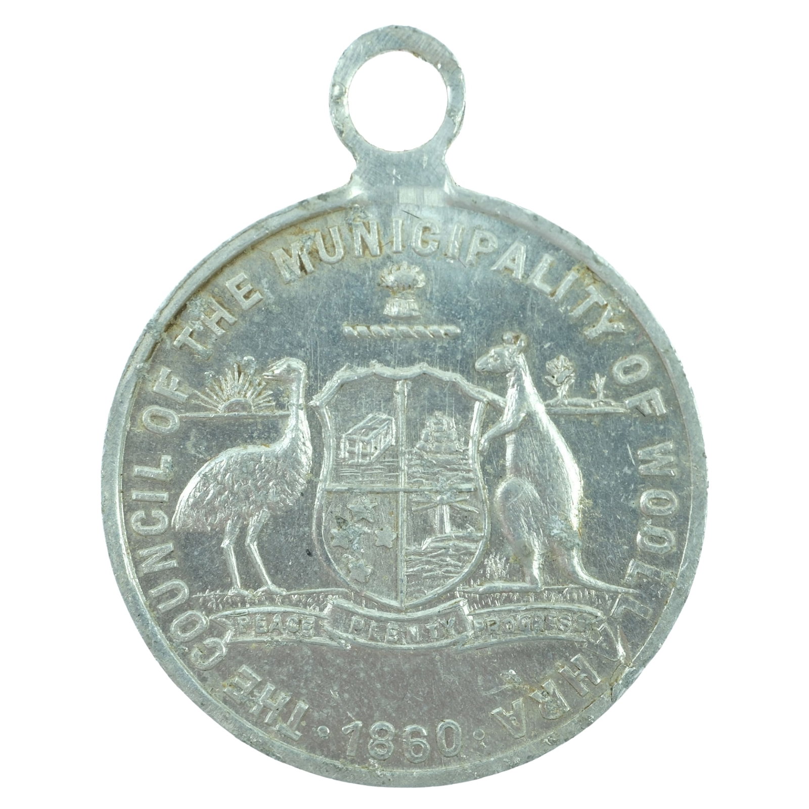 Australia 1860 - 1960 Centenary of Woollahra Medalet, Uncirculated: Carlisle# 1960/6 Size Diameter 29mm