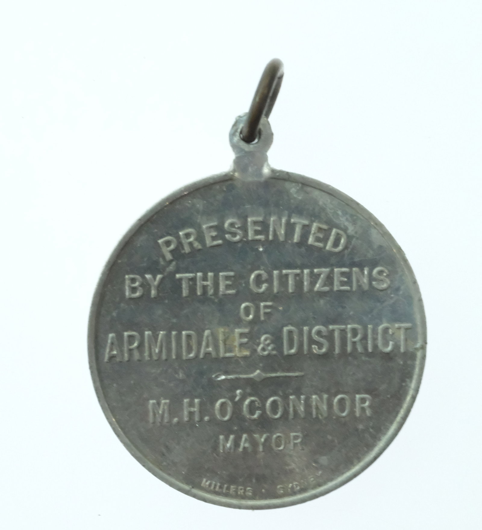 Australia 1937 Geo VI 'Coronation' Medalet in White Metal issued by Armidale District, Uncirculated - 2