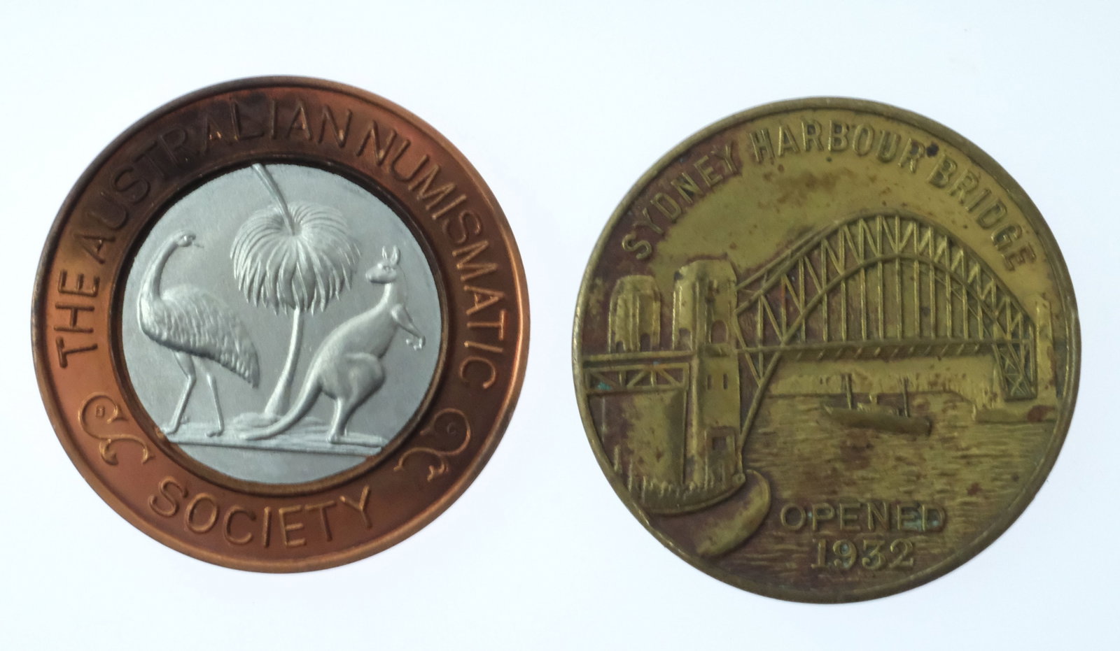 Australia 1932 & 2007 'Sydney Harbour Bridge' Commemorative Medals, About Uncirc & Uncirc (2) - 2