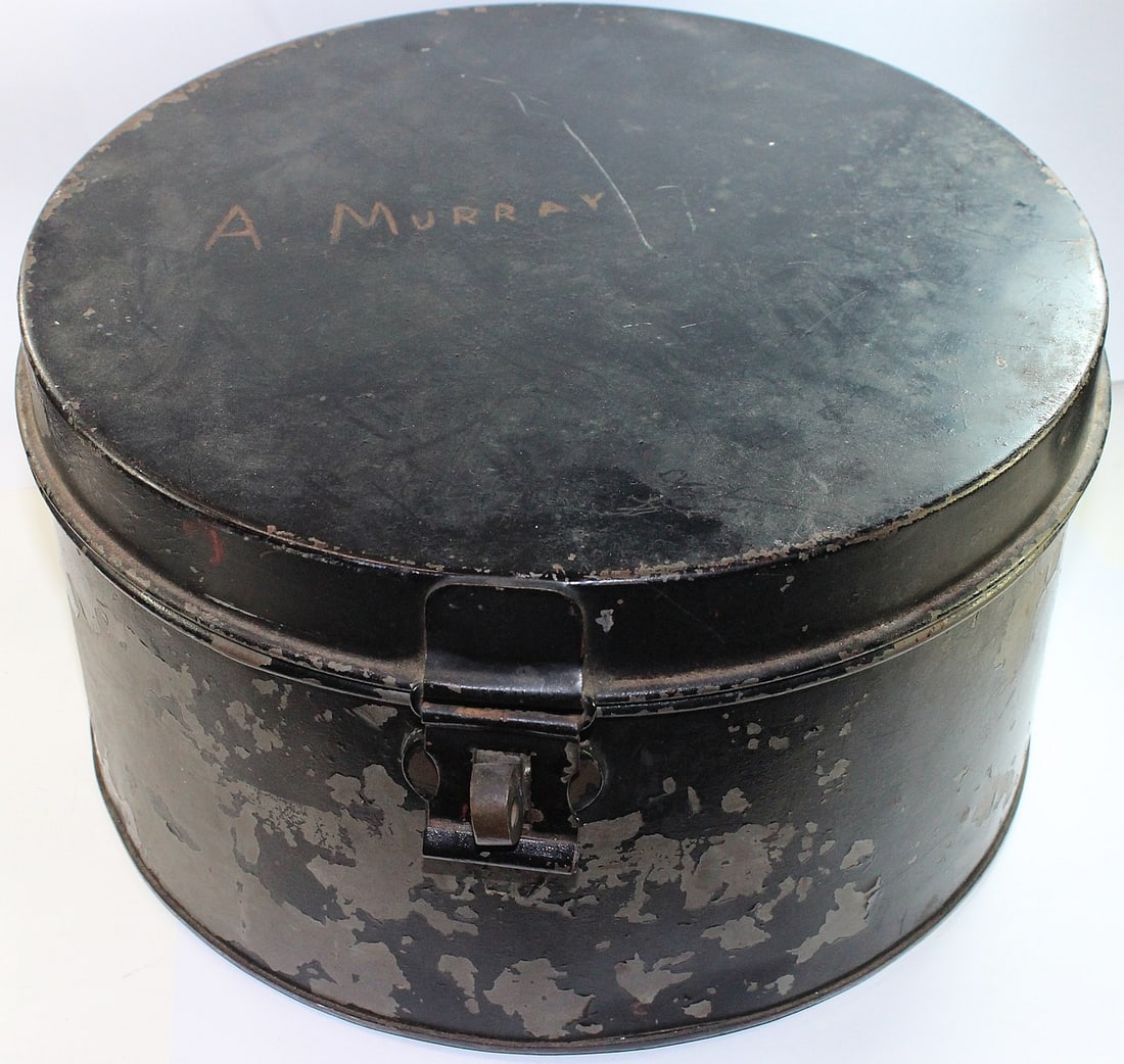 WWI - Australia 'H.M.A.S. Sydney' Sailor's Cap with accompanying Hat Tin labelled 'A Murray' - 4