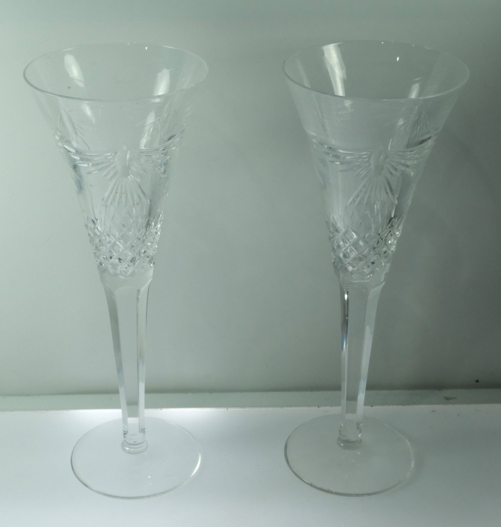 Waterford Crystal 'The Millennium Collection - A Toast to the Year 2000' Toasting Flutes (Pair) - 4