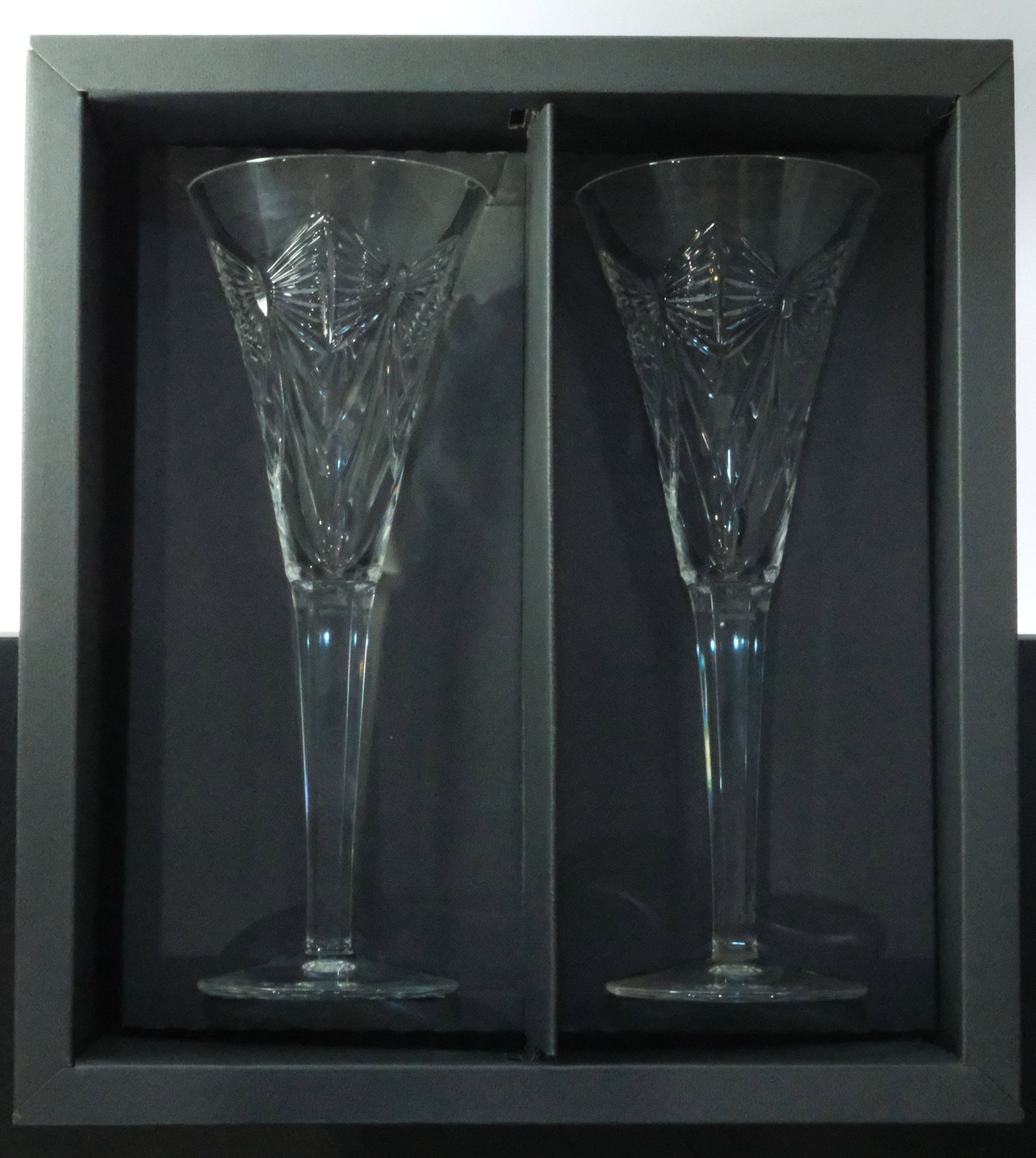 Waterford Crystal 'The Millennium Collection - A Toast to the Year 2000' Toasting Flutes (Pair) - 3