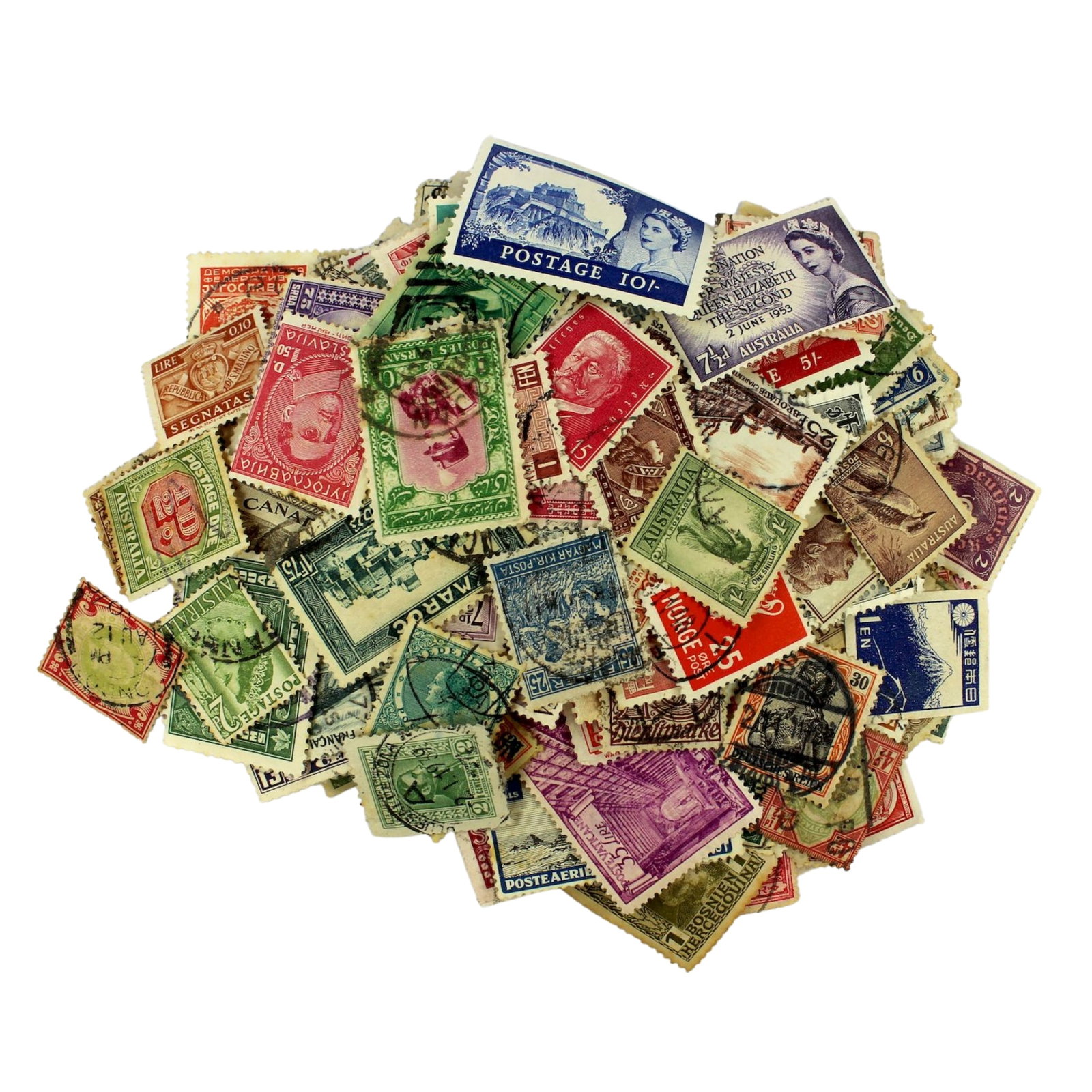 World Stamps Circa.Pre-1950, Bulk Lot (250+) (1 of 1)