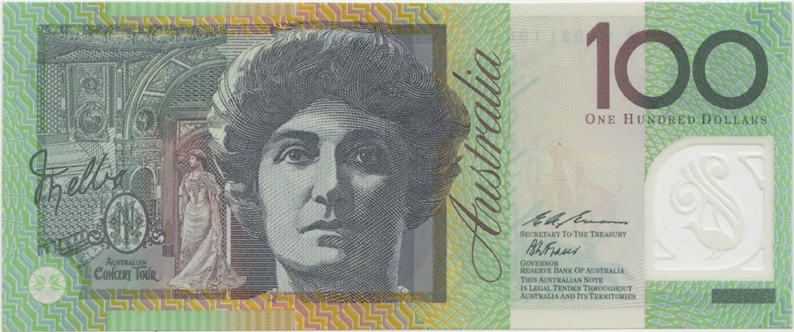 Australia 'Fraser - Evans' AA96 - First Prefix $100 (1996), Uncirculated - 2