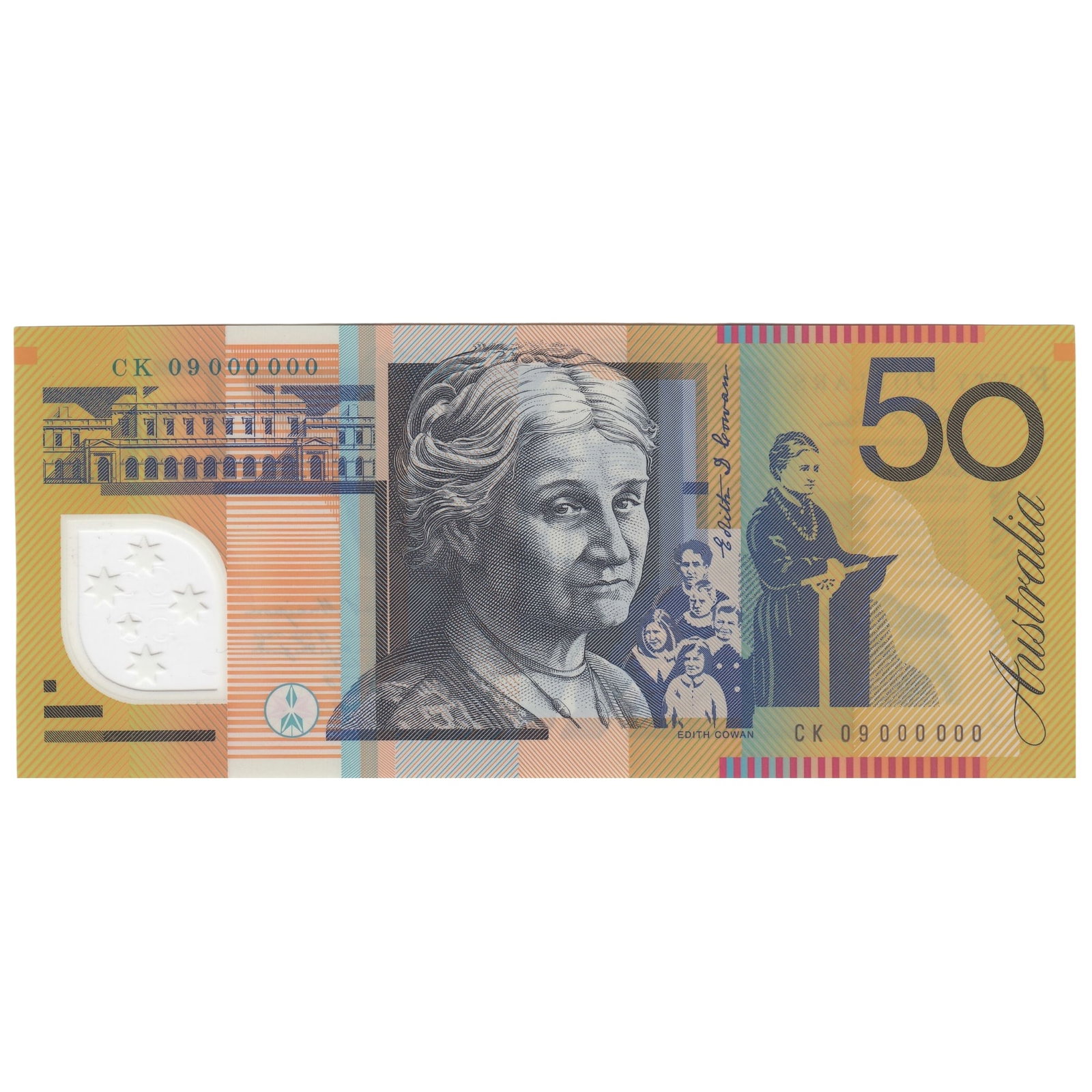 Australia 'Stevens - Henry' Specimen Serials - CK09 000000 $50 (2009), Uncirculated - 2