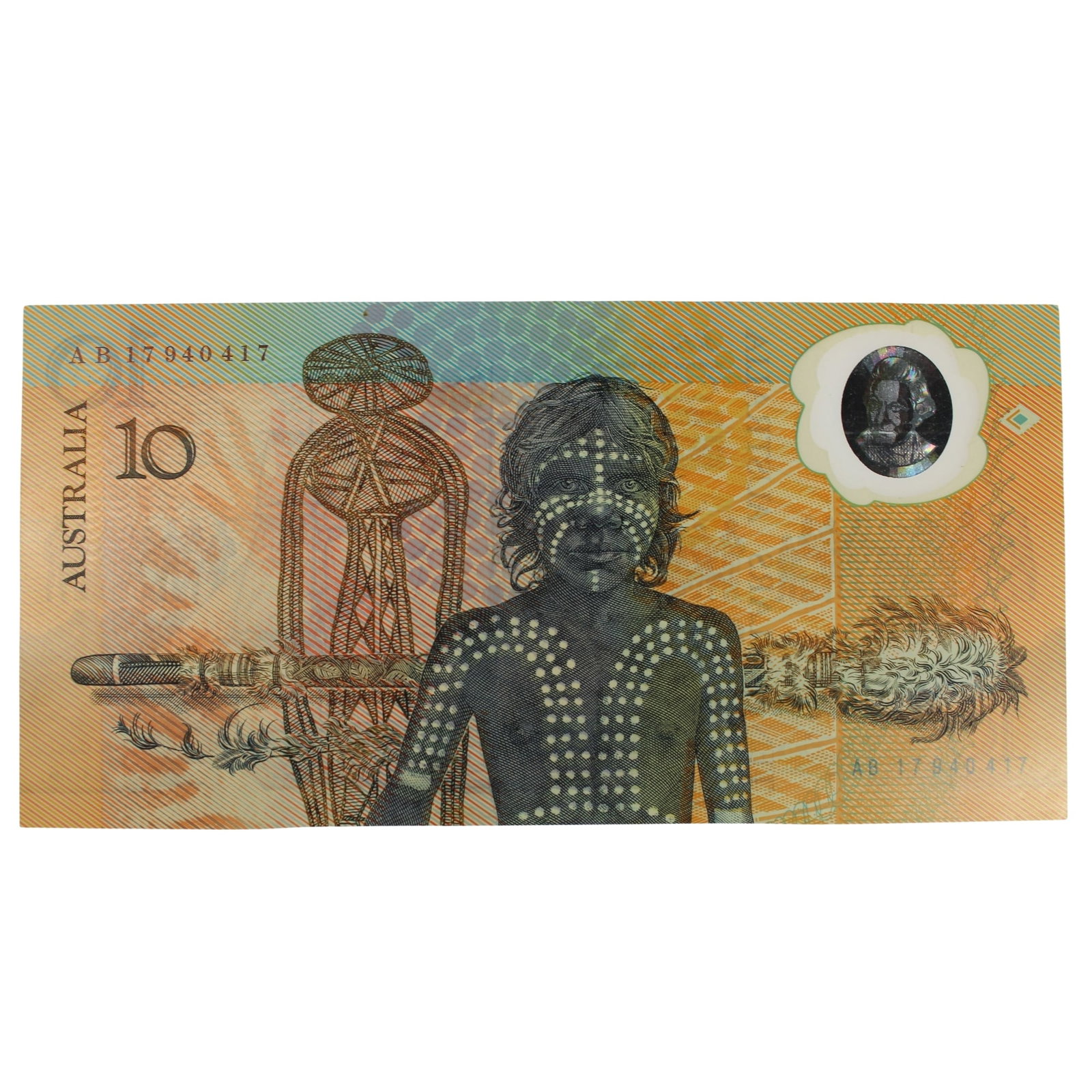 Australia 'Johnston - Fraser' First issue 'Bicentennial' Polymer $10, Uncirculated: Renniks# 310a : Serial# AB17 940417 Medium Coins, Monies & Stamps