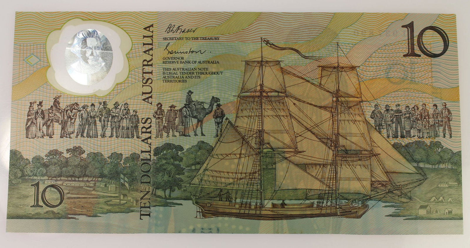 Australia 'Johnston - Fraser' First issue 'Bicentennial' Polymer $10, Uncirculated - 2