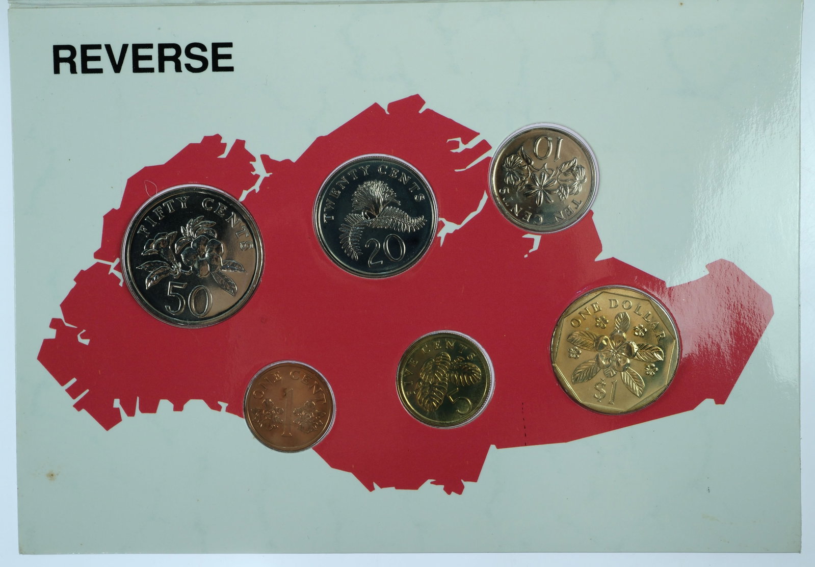Singapore 1989 "Year of the Snake' Mint Set (6 Coins),Unc - 2