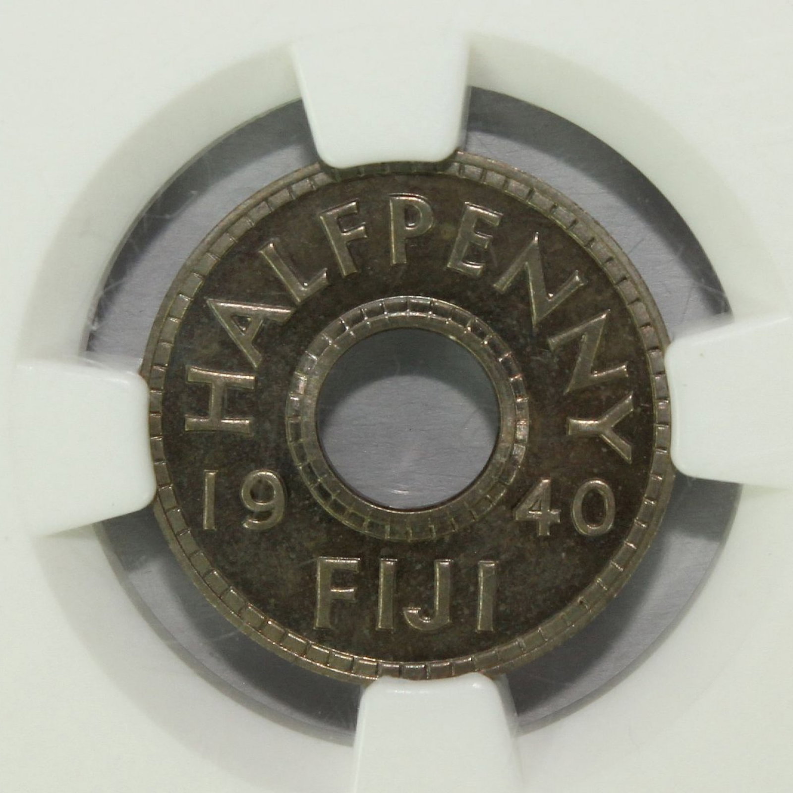Fiji 1940 Cu-Ni Proof Halfpenny, NGC PF66 (1) - Sole highest third-party grade (1 of 3)