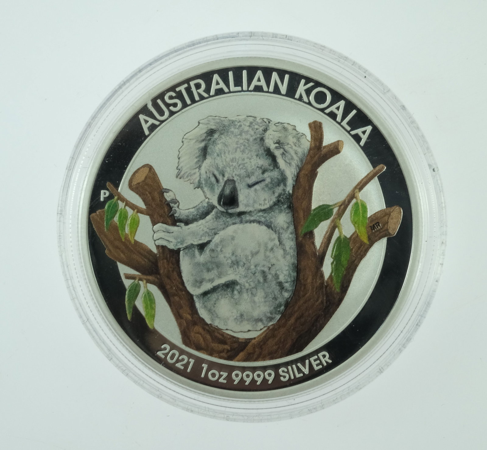 Australia 2021 'Koala' Coloured Proof Silver (999) $1, FDC - 3