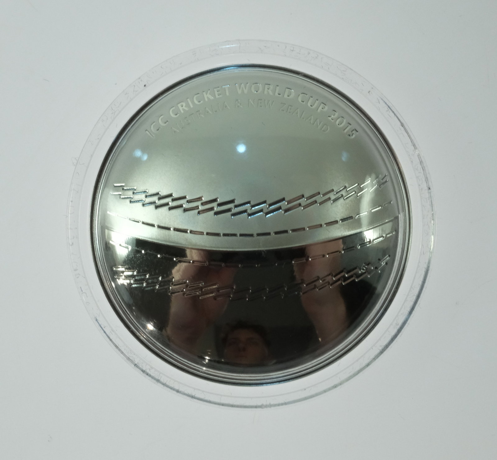 Australia 2015 'Cricket World Cup' Domed Proof Silver (999) $5, FDC - 2