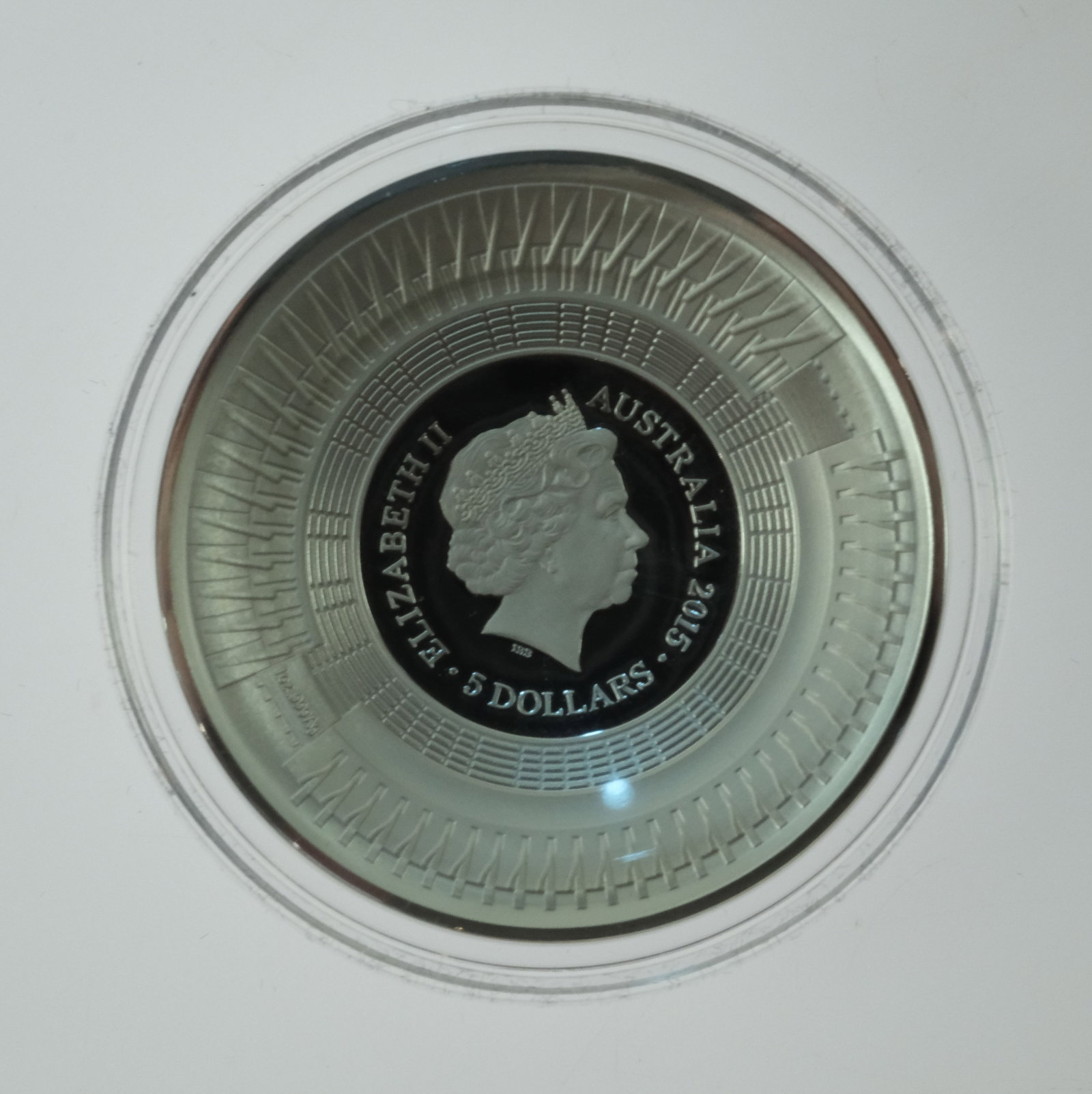 Australia 2015 'Cricket World Cup' Domed Proof Silver (999) $5, FDC - 3