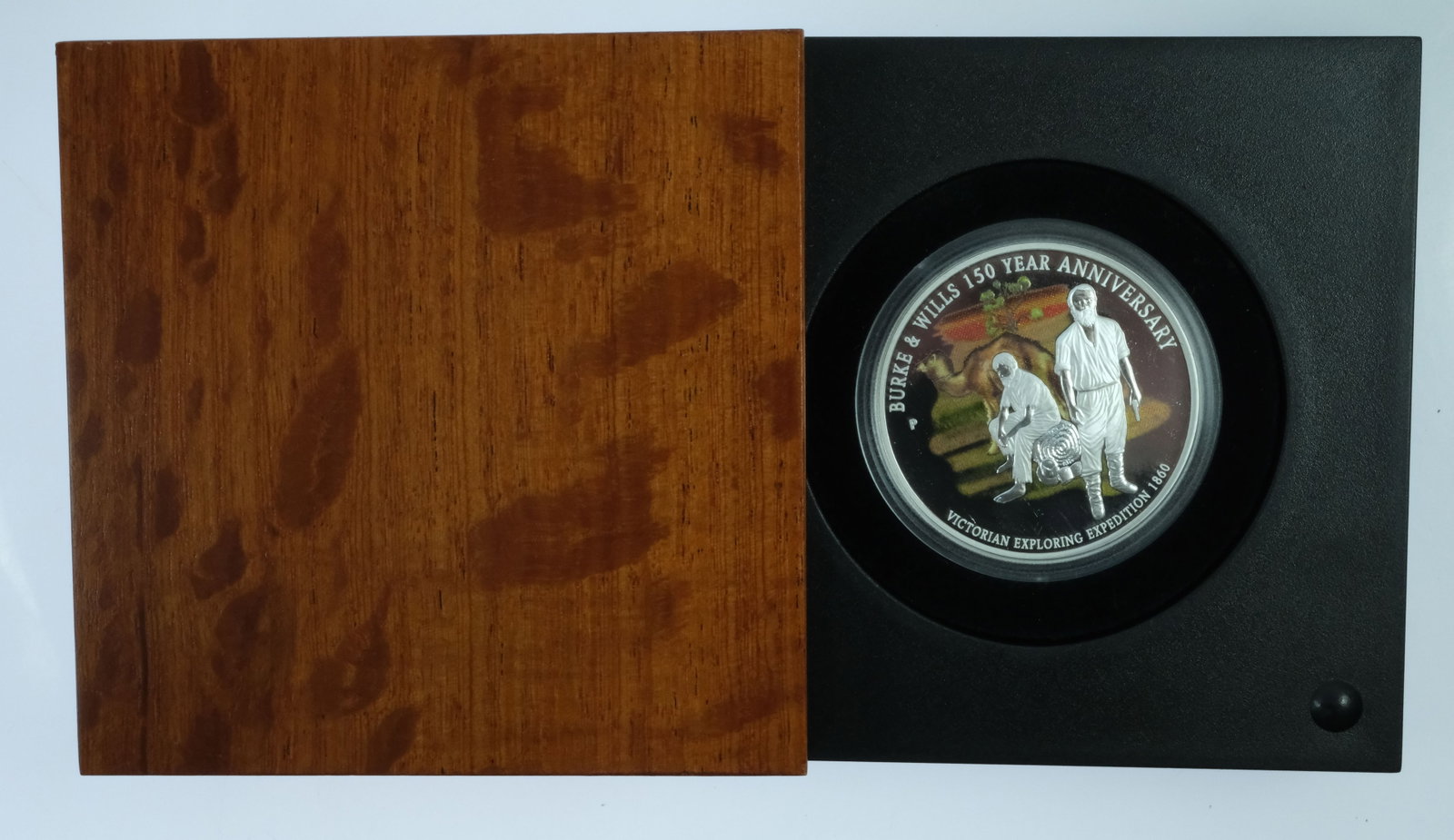 Australia 2010 'Burke & Wills' Coloured Proof Silver (999) $1, FDC - 4