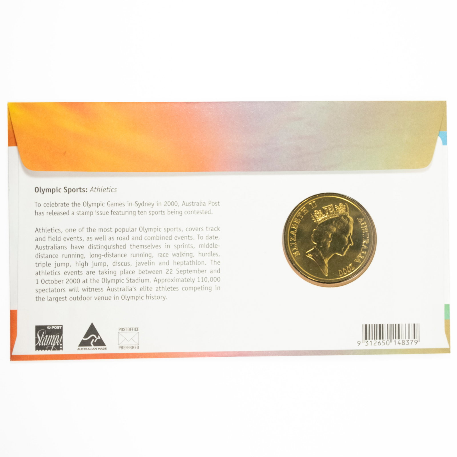 Australia 2000 Olympic Sports - Athletics PNC, Al/Br $5.00 - 2