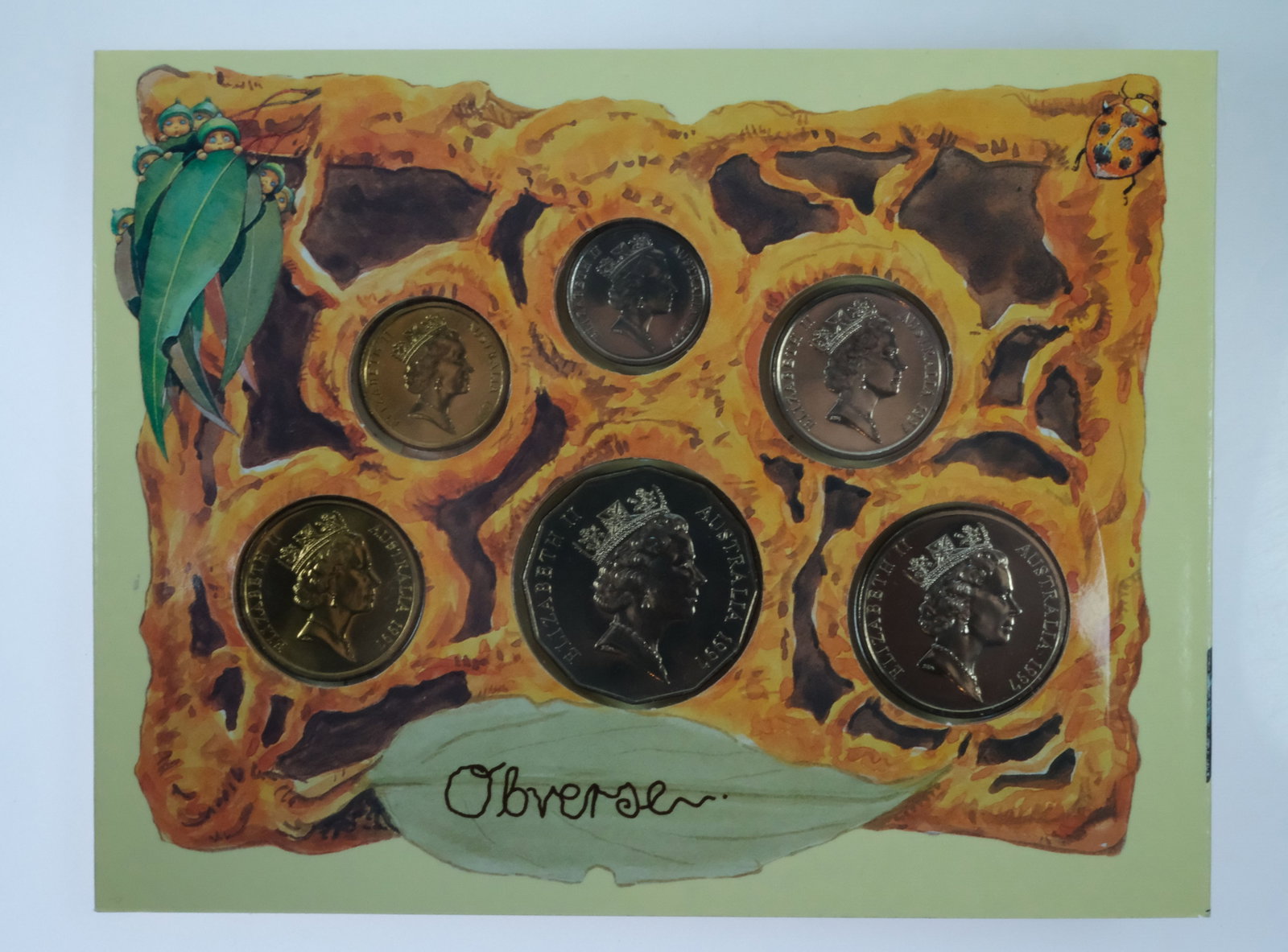 Australia 1997 'Baby' Coin Mint Set, Uncirculated (6 Coins & Medallion) - 3