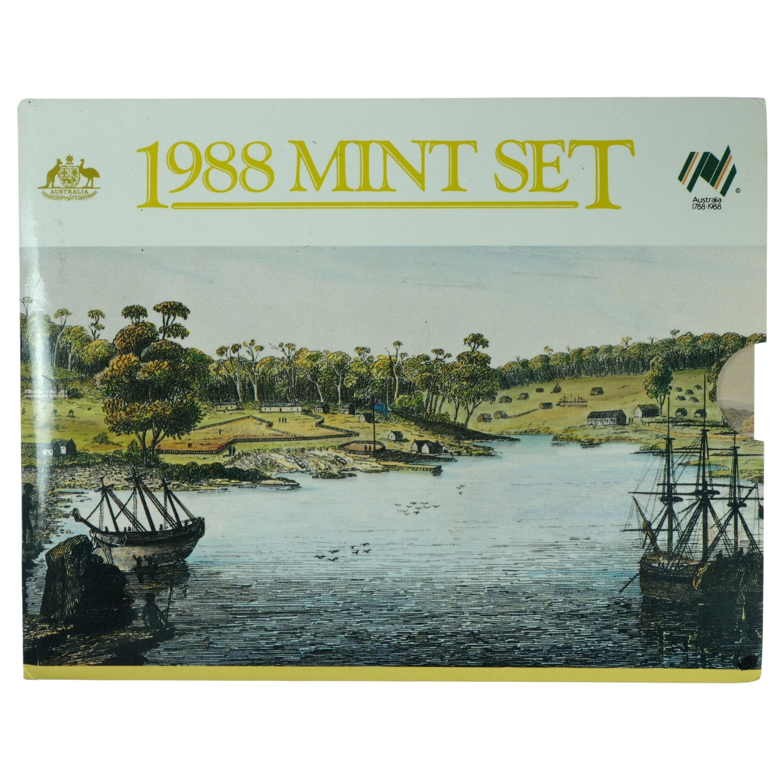 Australia 1988 'Bi-Centennial' Mint Set, Uncirculated (8 coins): Includes Commemorative 50c and $1 coin