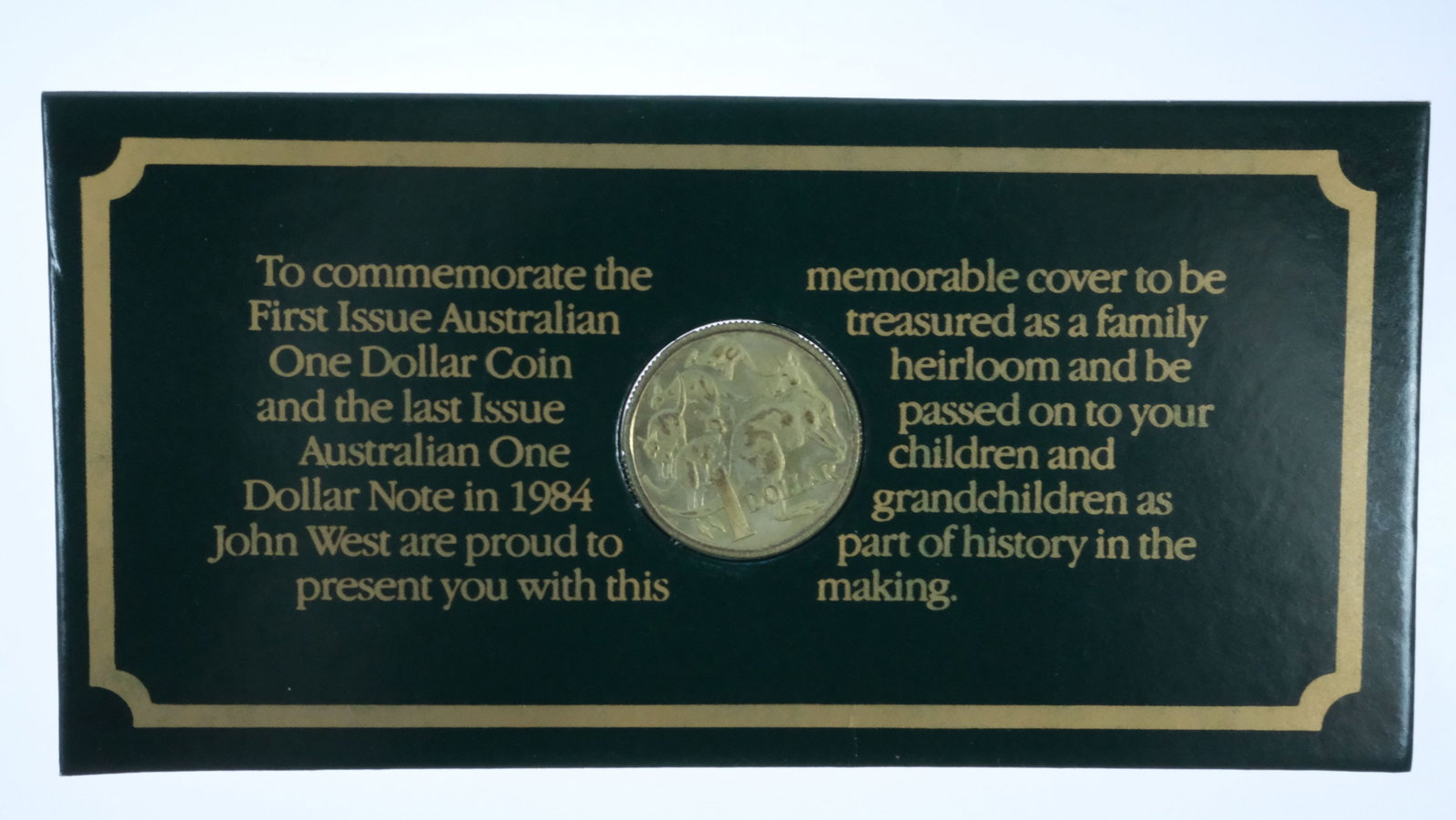 Australia 1984 'First $1 Coin & Last $1 Note Folder,Uncirculated - 3