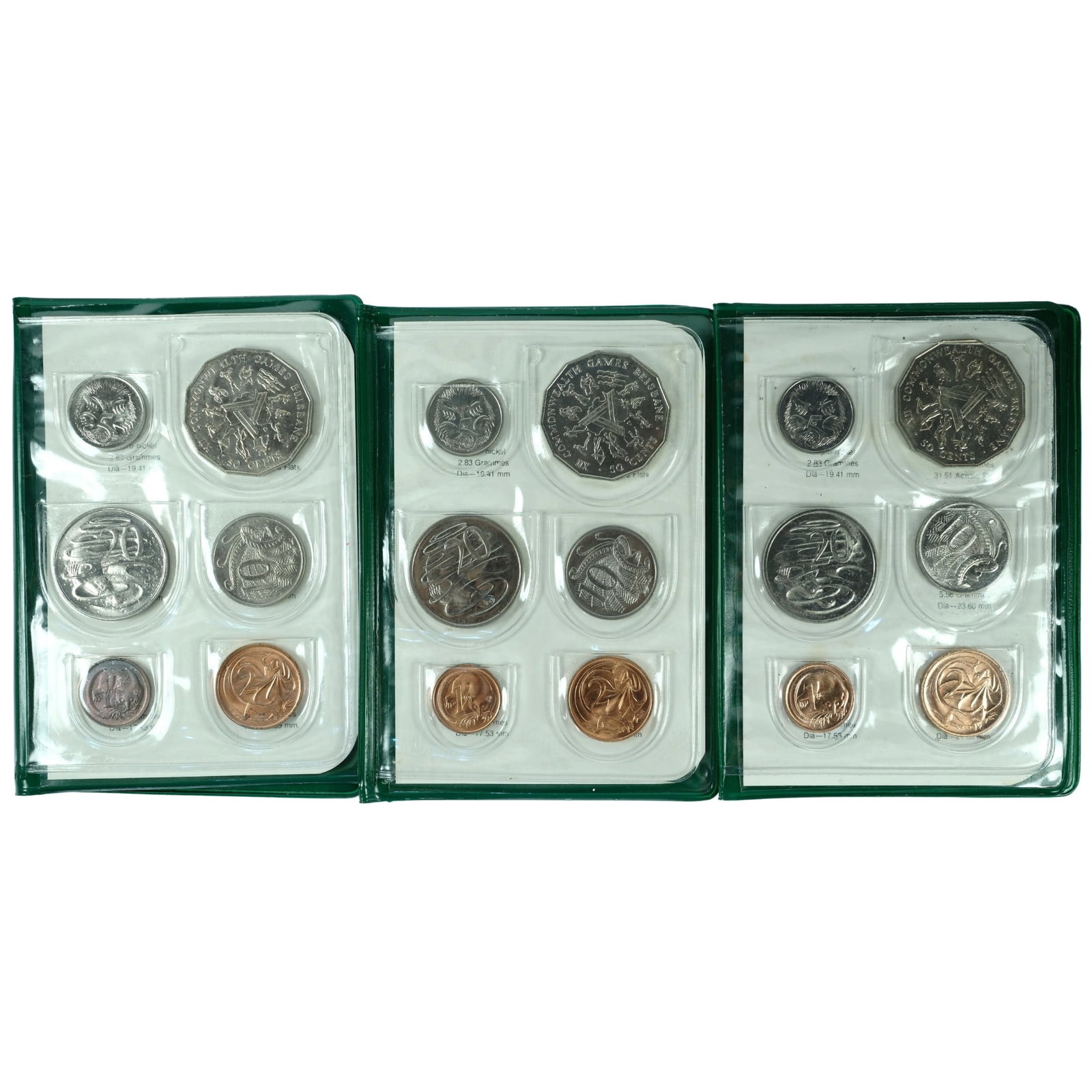 Australia 1982 Mint Sets (3), Uncirculated (1 of 2)