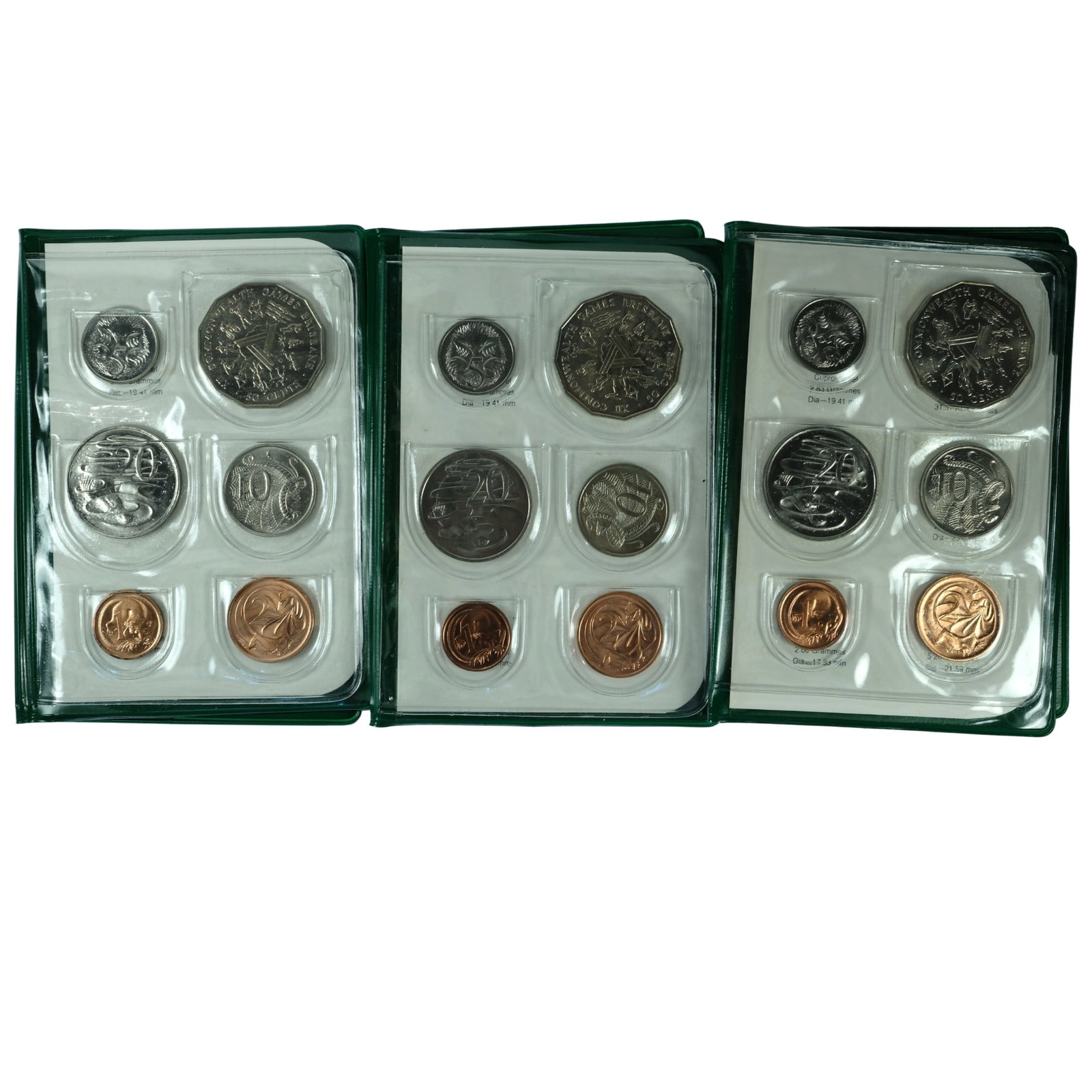 Australia 1982 Mint Sets (3), Uncirculated (1 of 2)