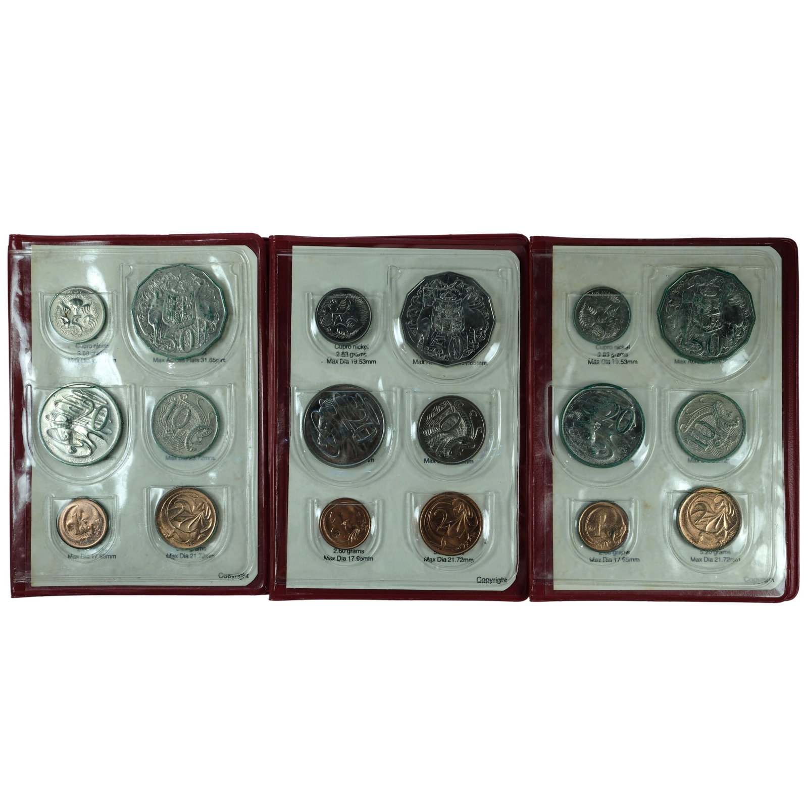 Australia 1981 Mint Sets (3), Uncirculated (1 of 2)