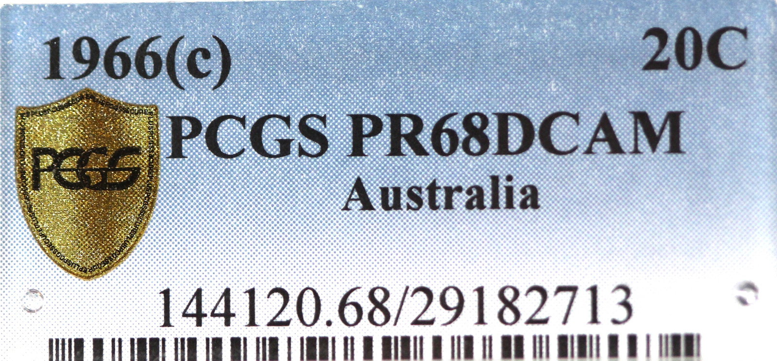 Australia 1966 (L) 'London' Polished Proof Twenty Cents, PCGS PR63 CAM - 6