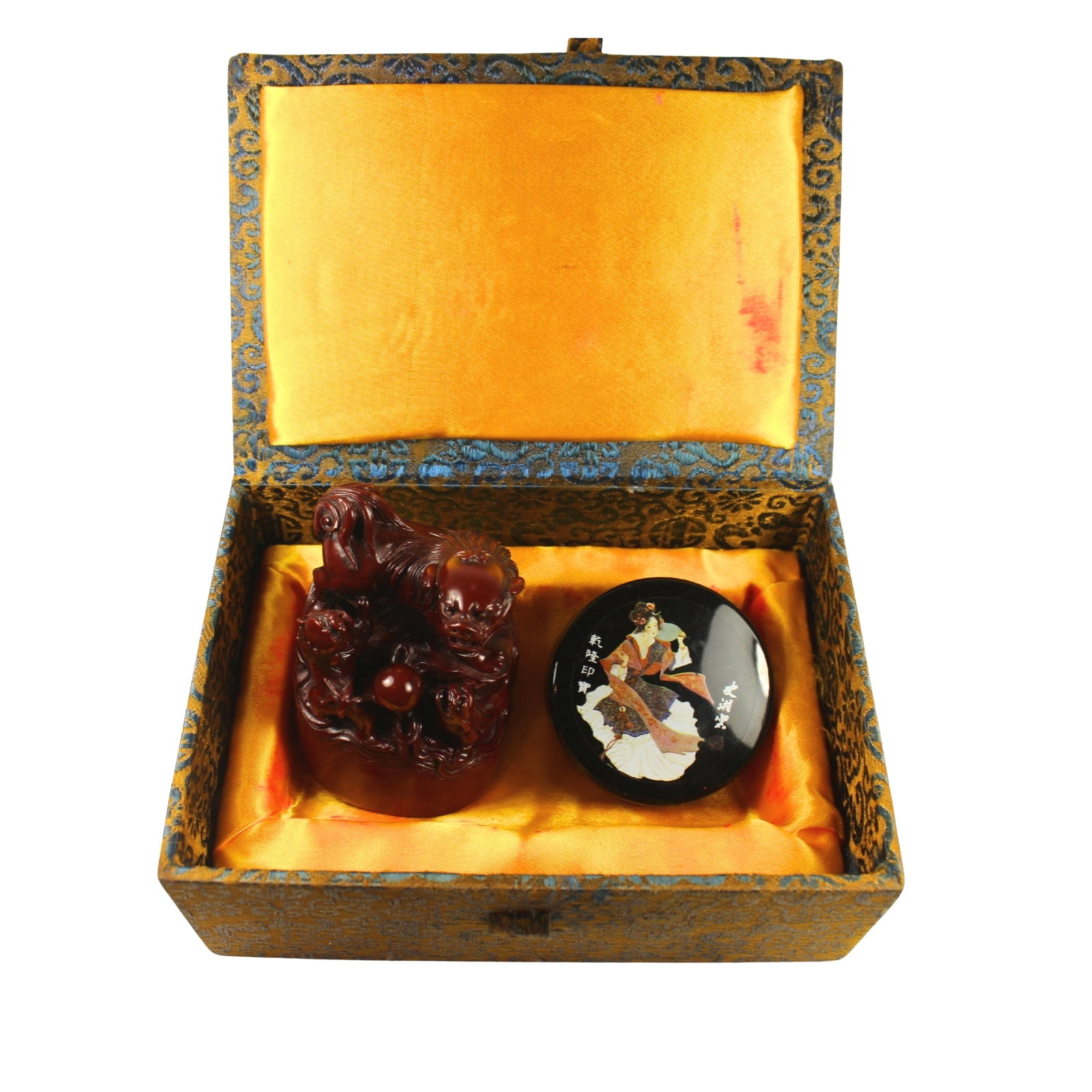 Chinese Seal featuring Foo Dogs in original Box (1 of 9)