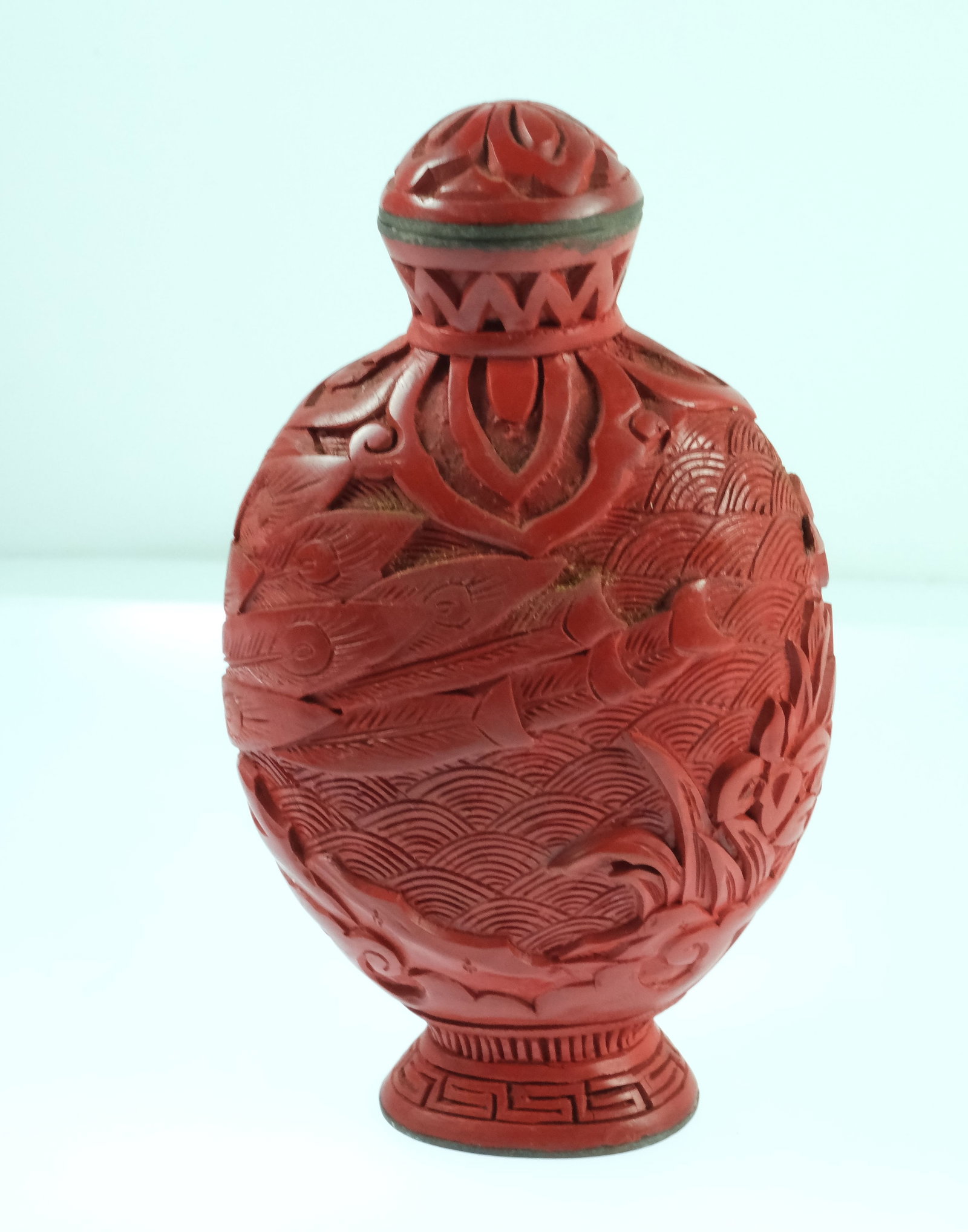 Chinese Cinnabar Ornaments (3 items) - 2