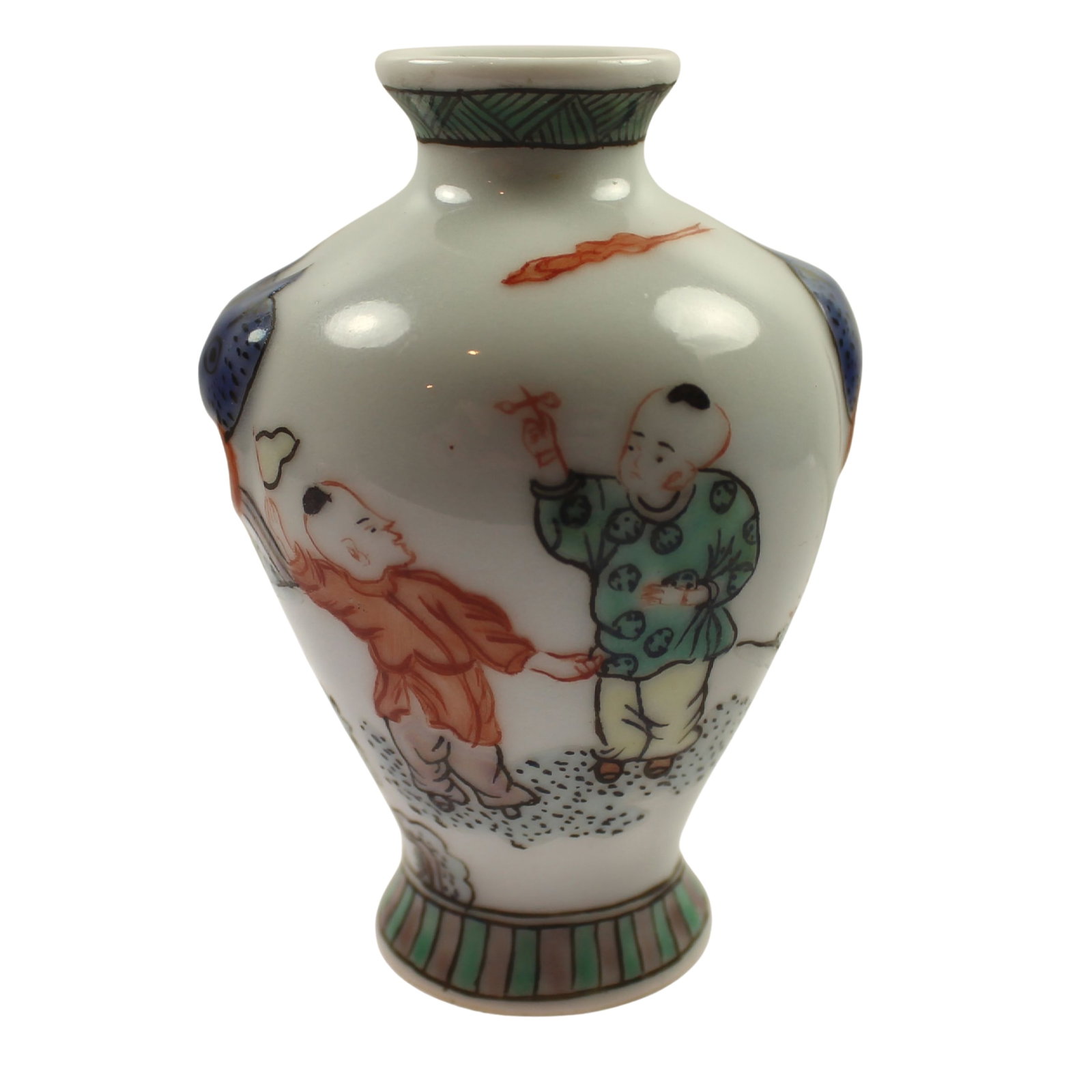 Vintage Hand-painted Chinese Porcelain Vase (1 of 3)