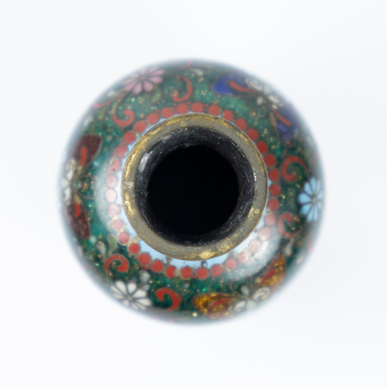 Small Japanese Cloisonne Vase Antique - 4