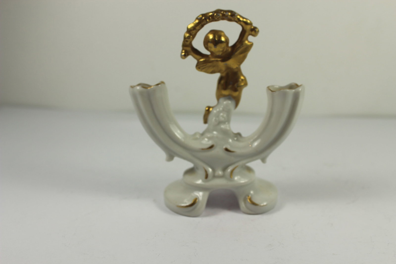 Italian Capodimonte Miniature Candlestick Holder - 2