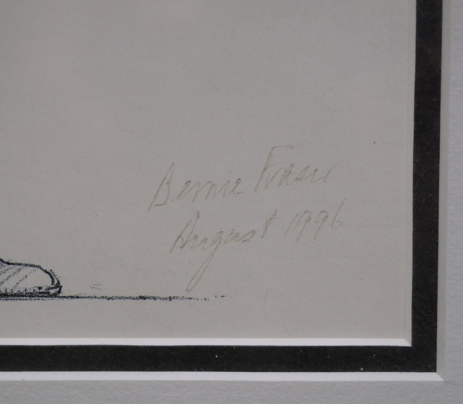 Lyell Dolan (Australian b.1942) signed Print of Reserve Bank Governor Bernie Fraser with a $100 note - 3