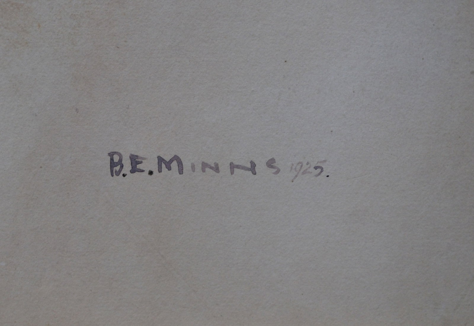 B.E. Minns (Australian 1864-1937) Watercolour of David Unaipon signed by the artist & dated 1925 - 3