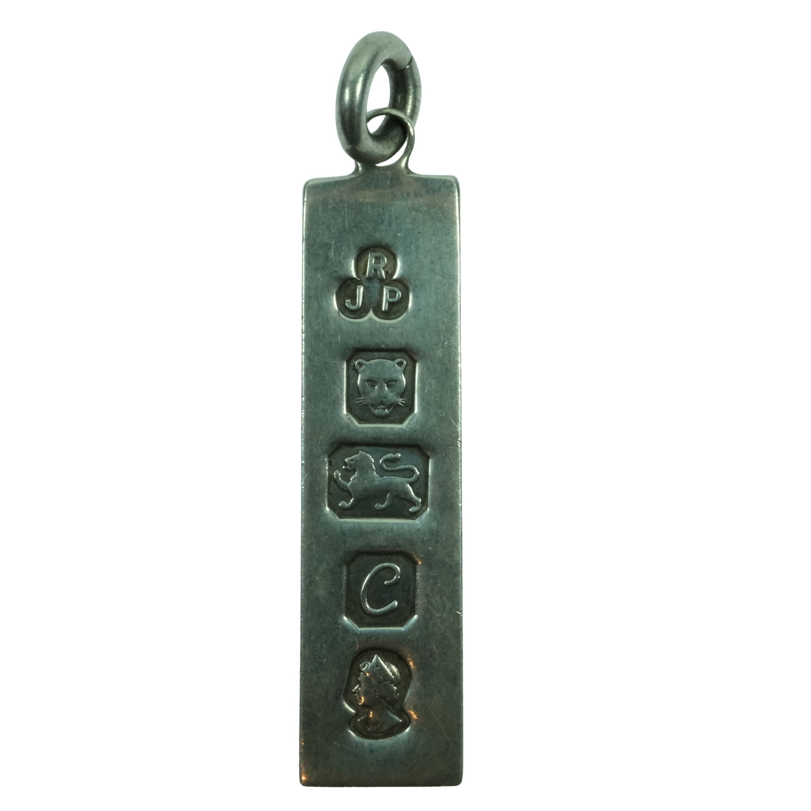 Sterling (925) Silver Ingot Pendant: . Size Weight 15.57gms Hangs 6.5cms Medium Necklaces & Pendants