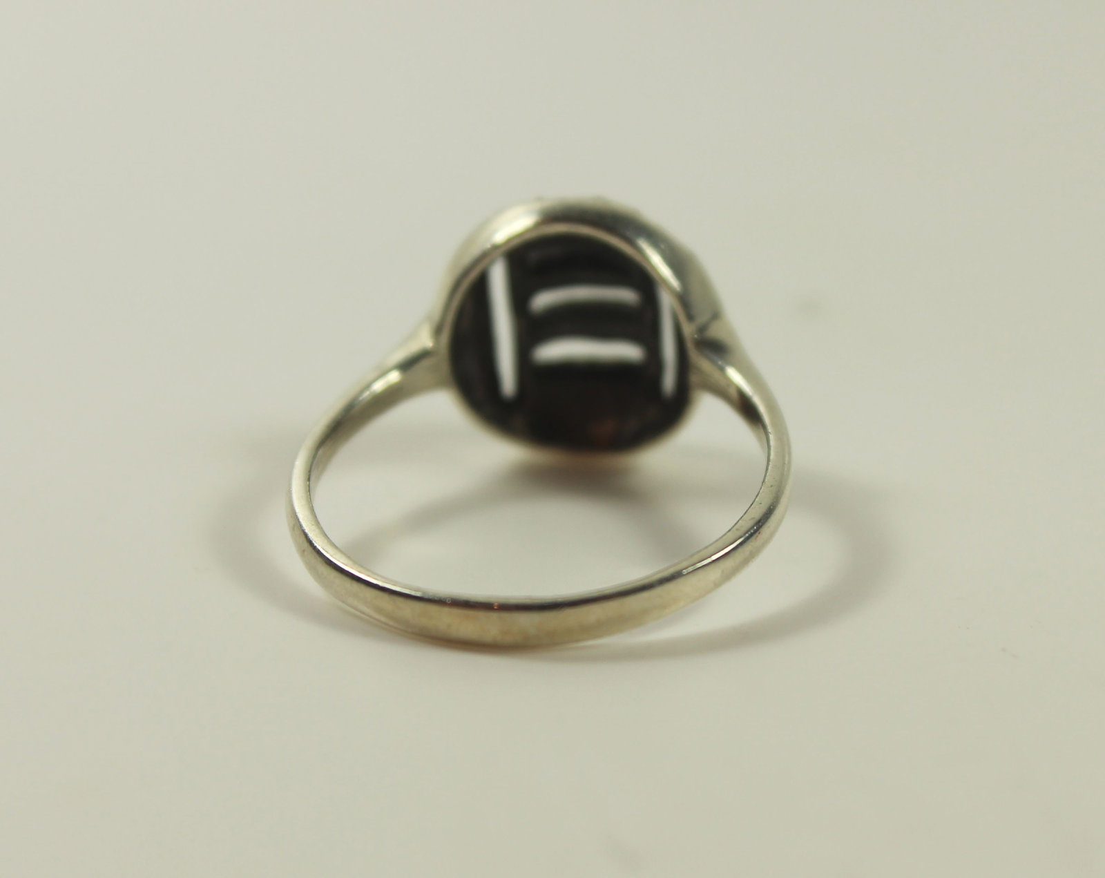 Deco-style Marcasite Ring in Sterling (925) Silver - 3