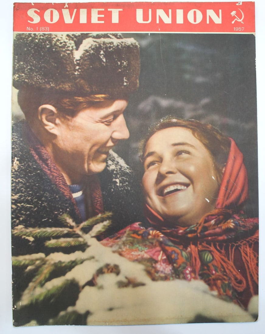 1957 Soviet Union Illustrated Monthly Magazines (5 items) - 2