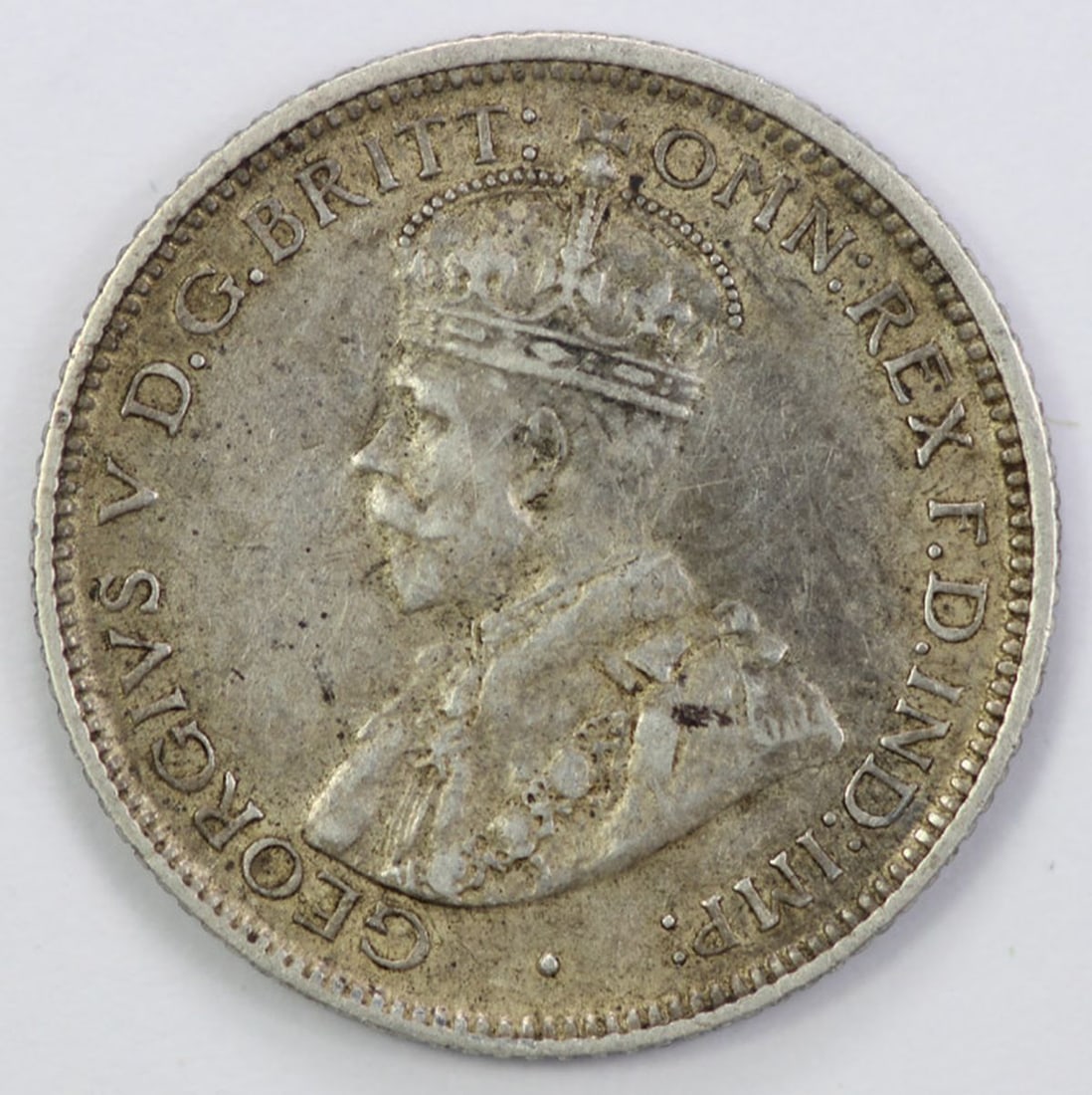 Australia 1916 M Sixpence, Extremely Fine but heavily Toned - 2