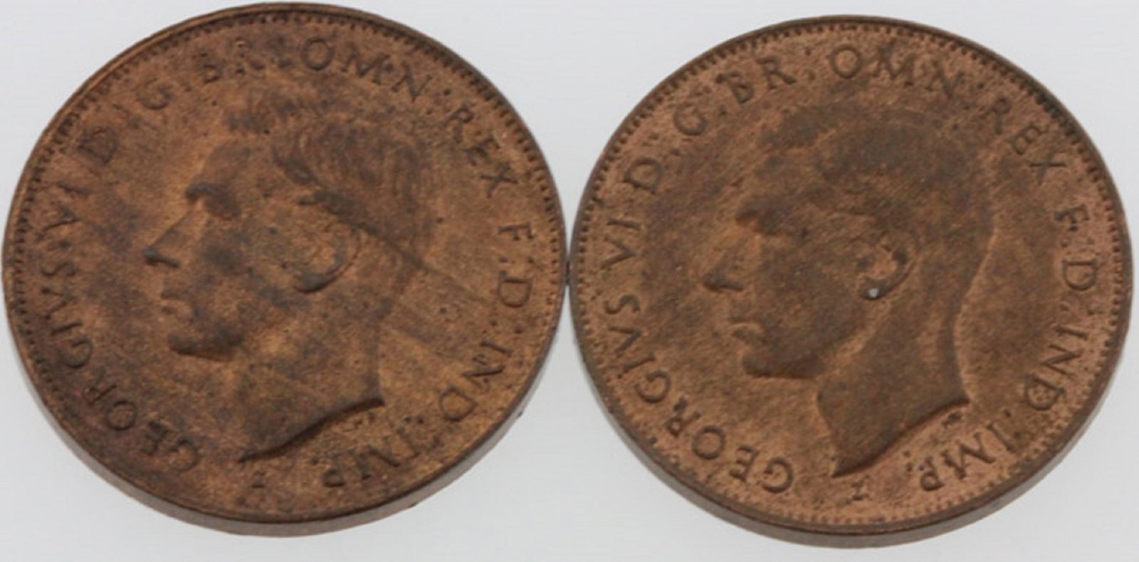 Australia 1943 I Halfpennies (2), Both Choice uncirculated with plenty of even colour - 2