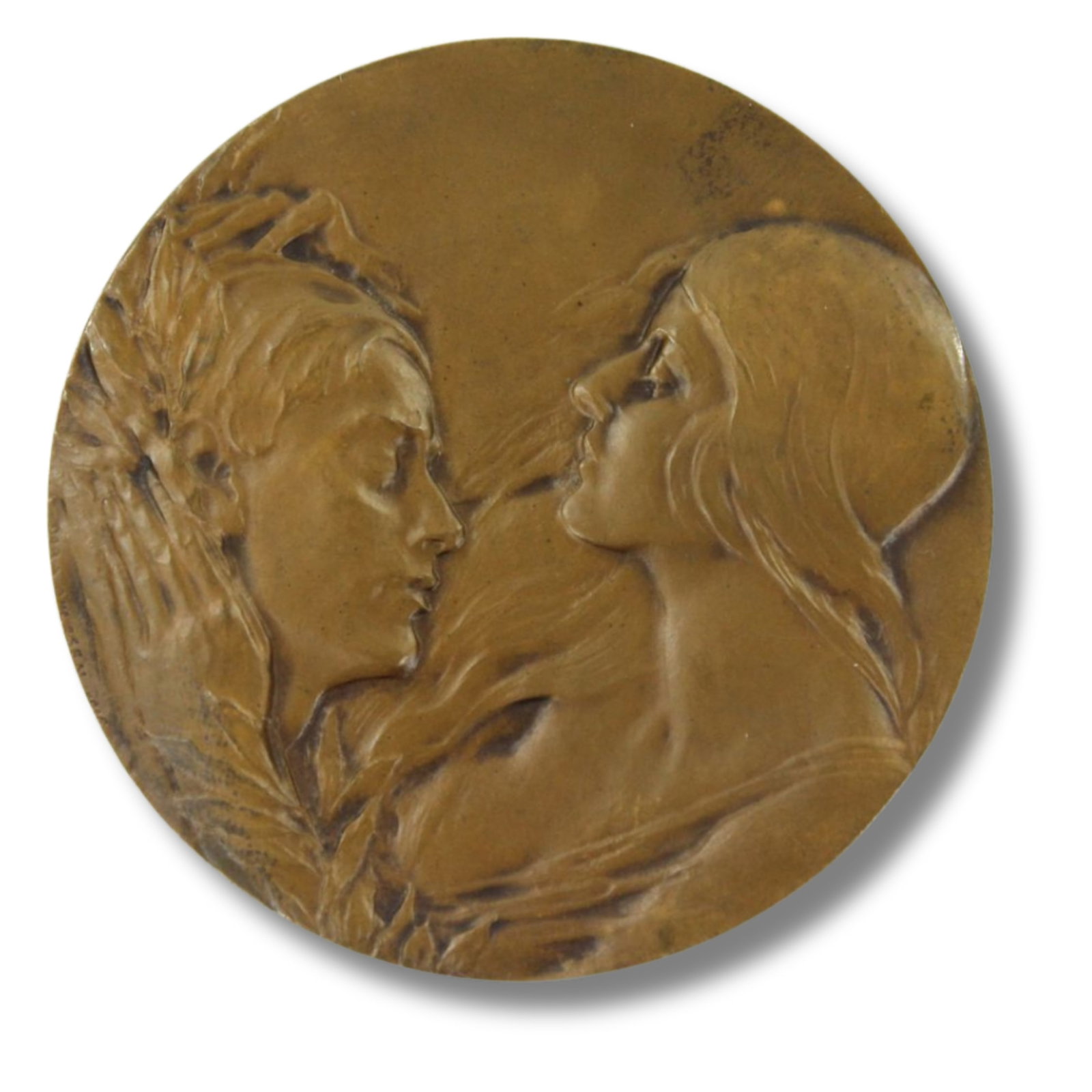 Australia 1914 -18 Bronze ANZAC Medal In Eternal Remembrance: This evocative medal by Dora Ohlfsen came with a small card (missing) which read "In aid of Australians & New Zealanders maimed in the War 1914-18" Size Diameter 60mm Medium Coins, Monies & Stamps