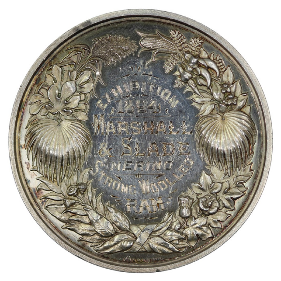 Australia 1894 Silver (925) Prize Medal, National Agricultural & Industrial Assoc. QLD, about Unc - 2