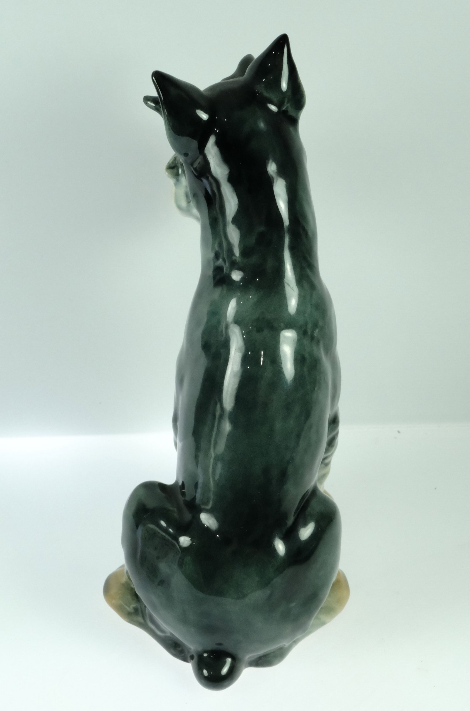 Goebell (W German) Porcelain Figurine of a seated Schnauzer - 4