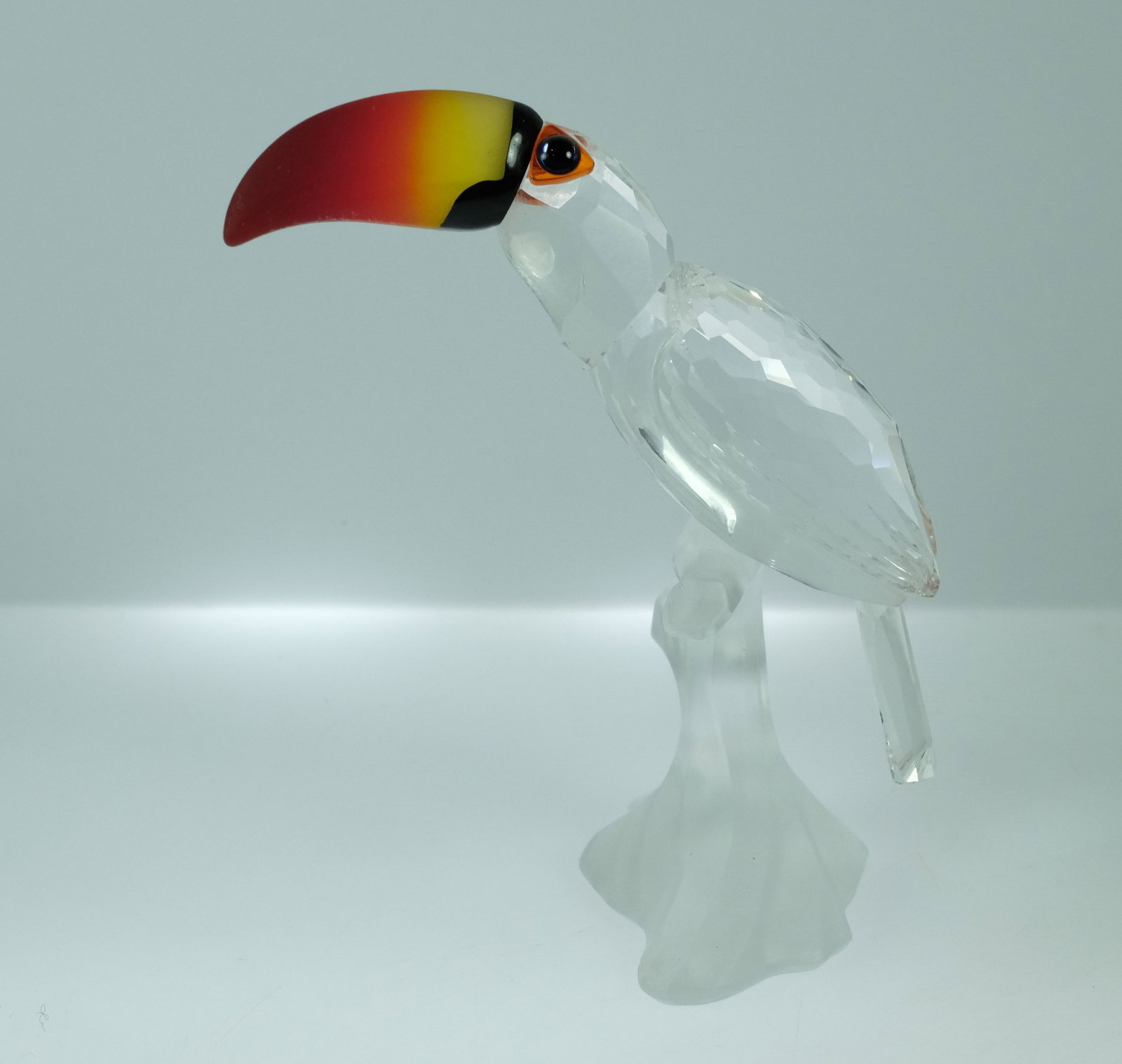 Small Swarovski Silver Crystal Toucan with Colour Highlights - 2