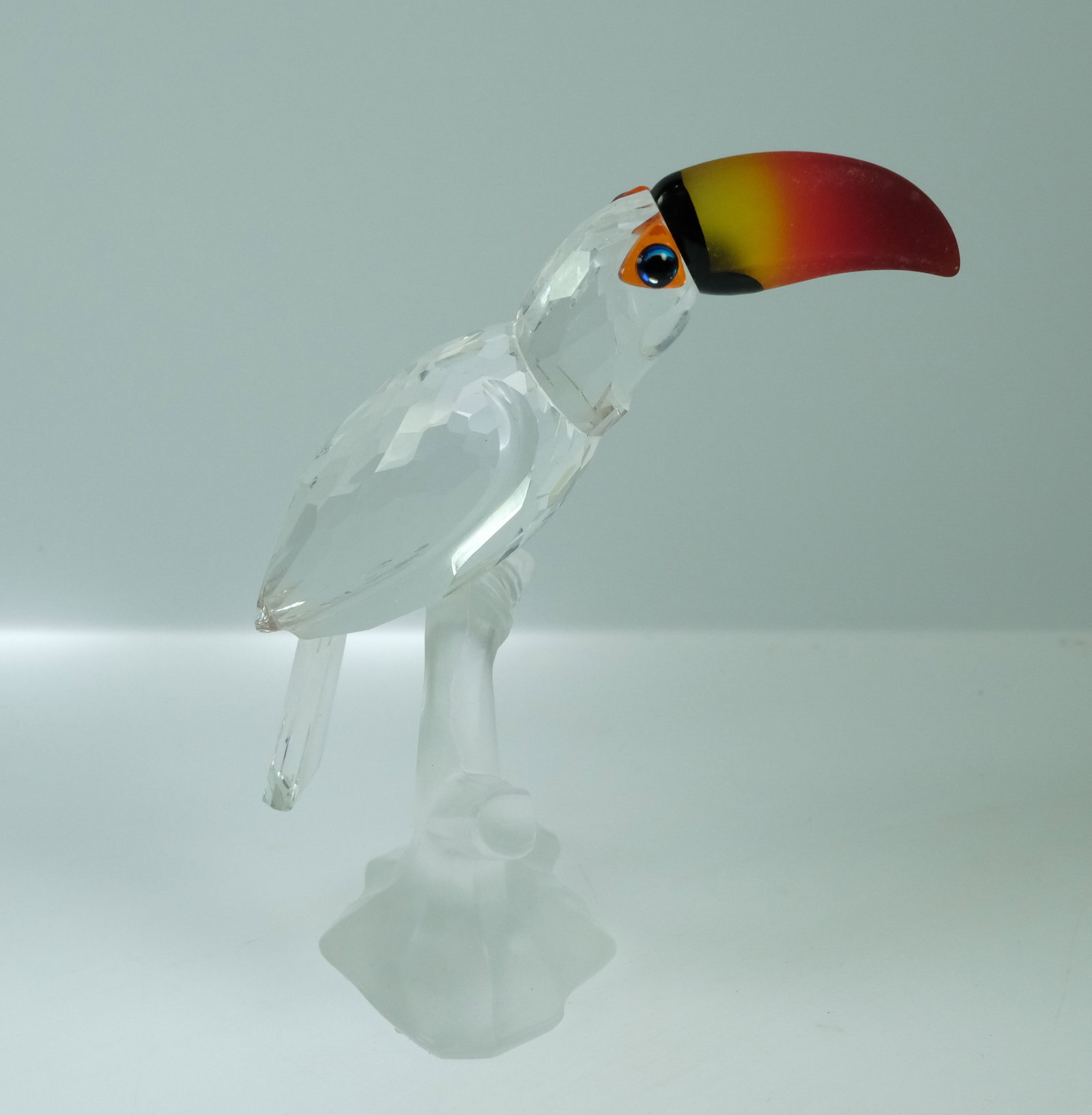 Small Swarovski Silver Crystal Toucan with Colour Highlights - 3