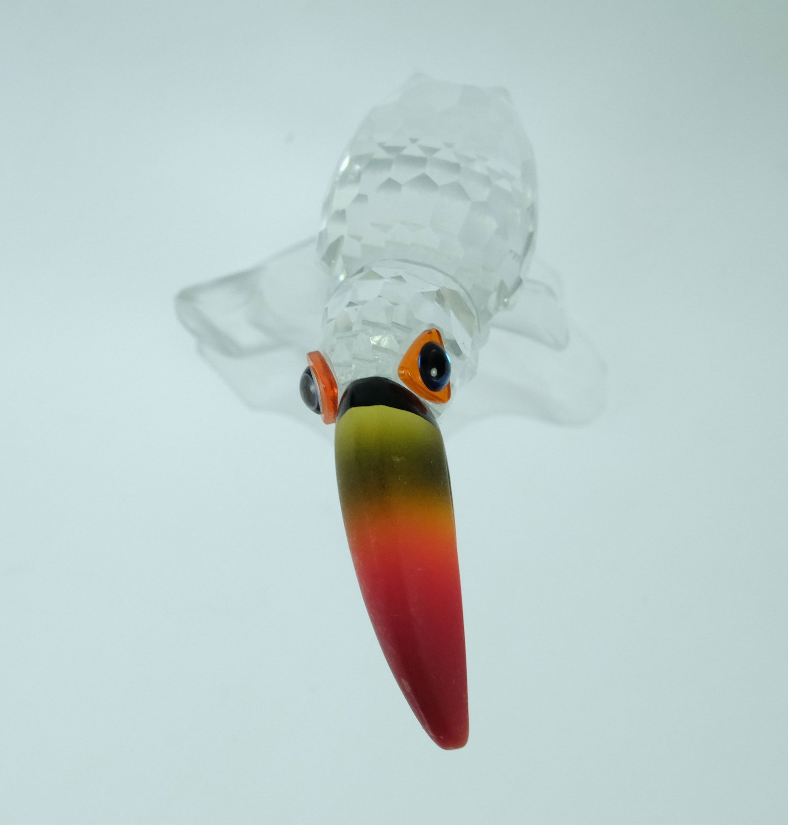Small Swarovski Silver Crystal Toucan with Colour Highlights - 4