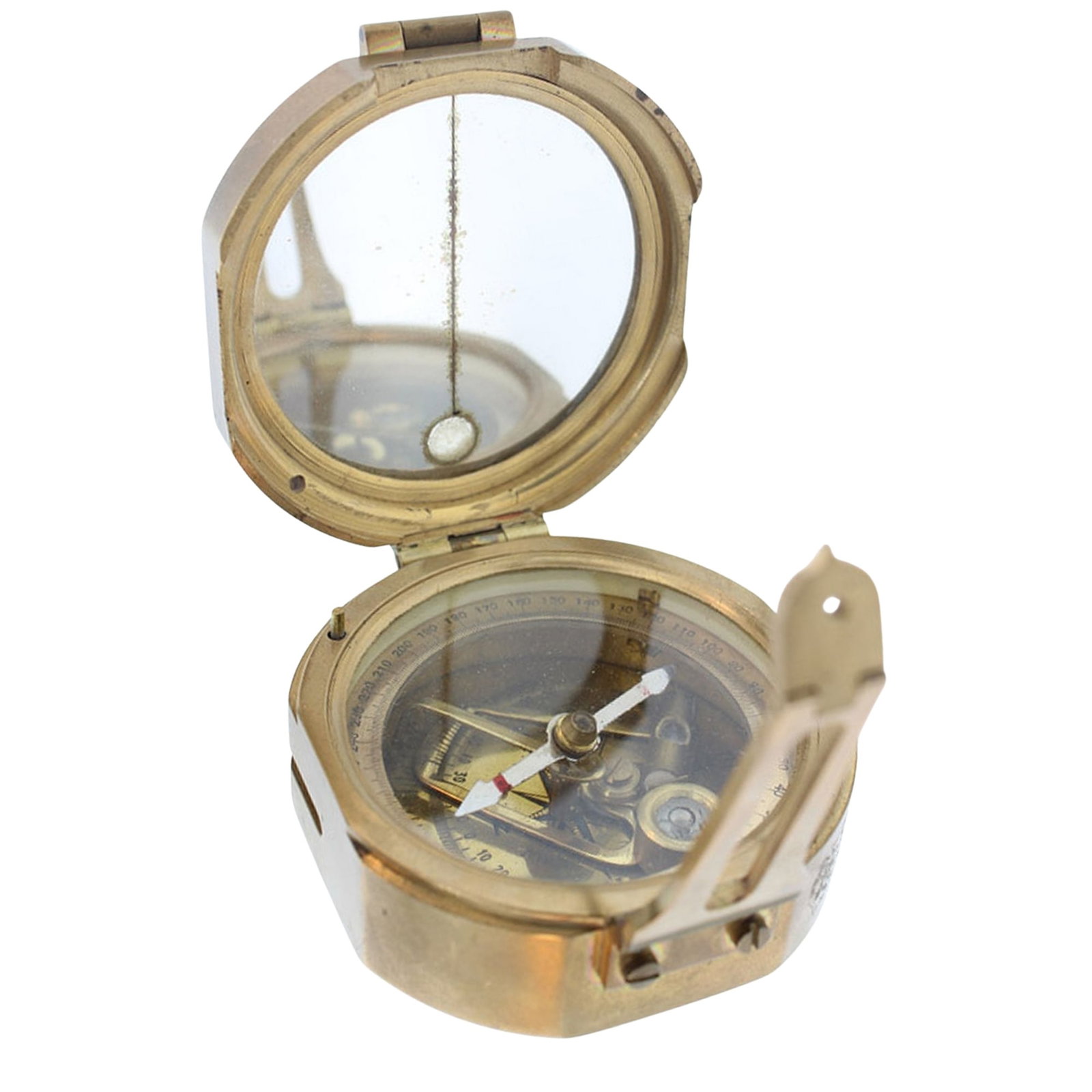 WWII Military Field Compass/Rangefinder, in good condition: 'Stanley London' Marked S.L. No 3036 Size Total weight 568gms Medium Military & Wartime Exhibited World War II