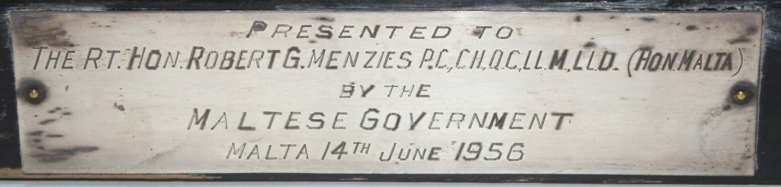 Miniature Naval Cannon in Silver presented to the Australian Prime Minister Sir Robert Menzies - 5