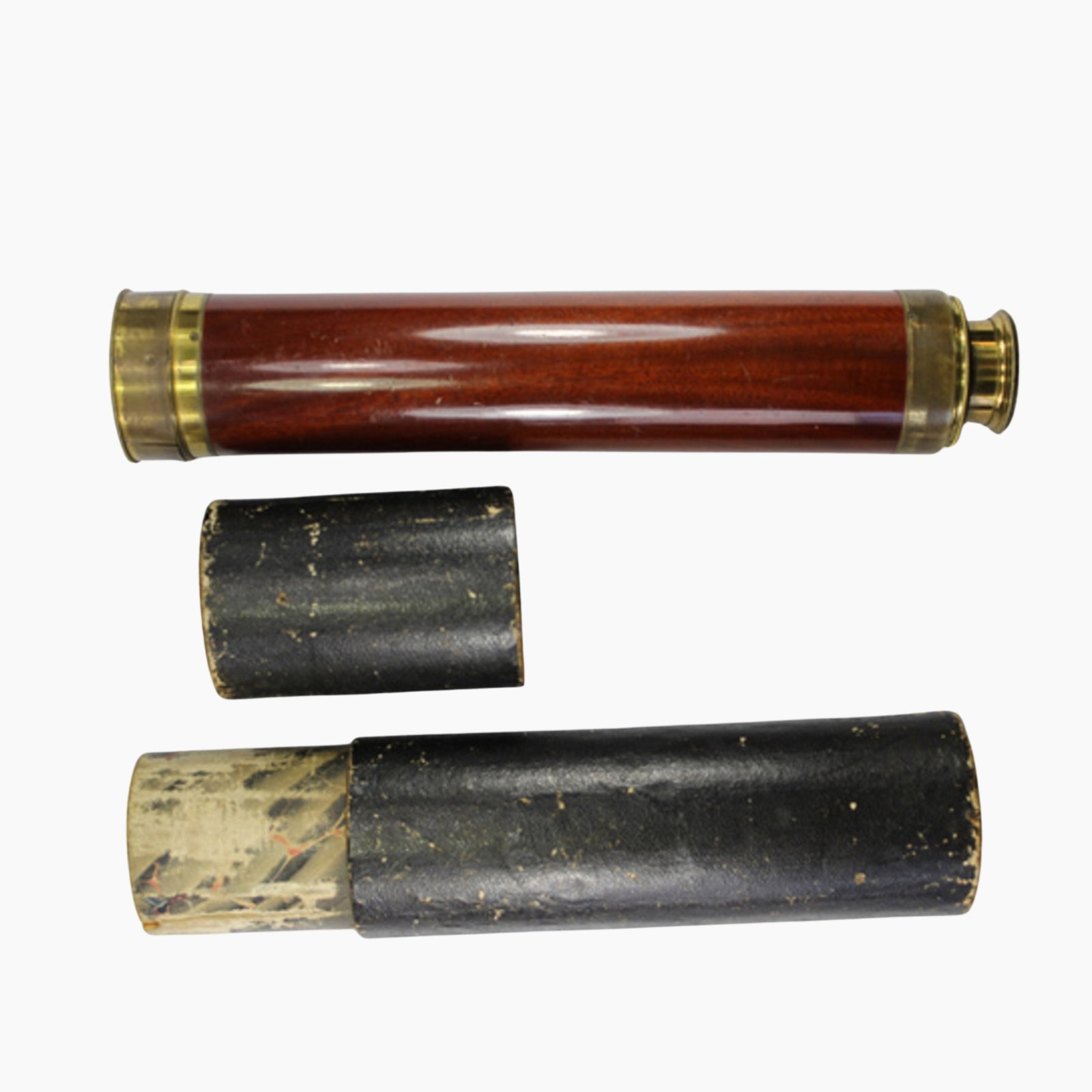 "Ramsden" of London Telescope, circa 1790s: Housed in original Shagreen Sleeve. In excellent condition & rare this nice Size Measures 74.5cm fully extended Medium Tools