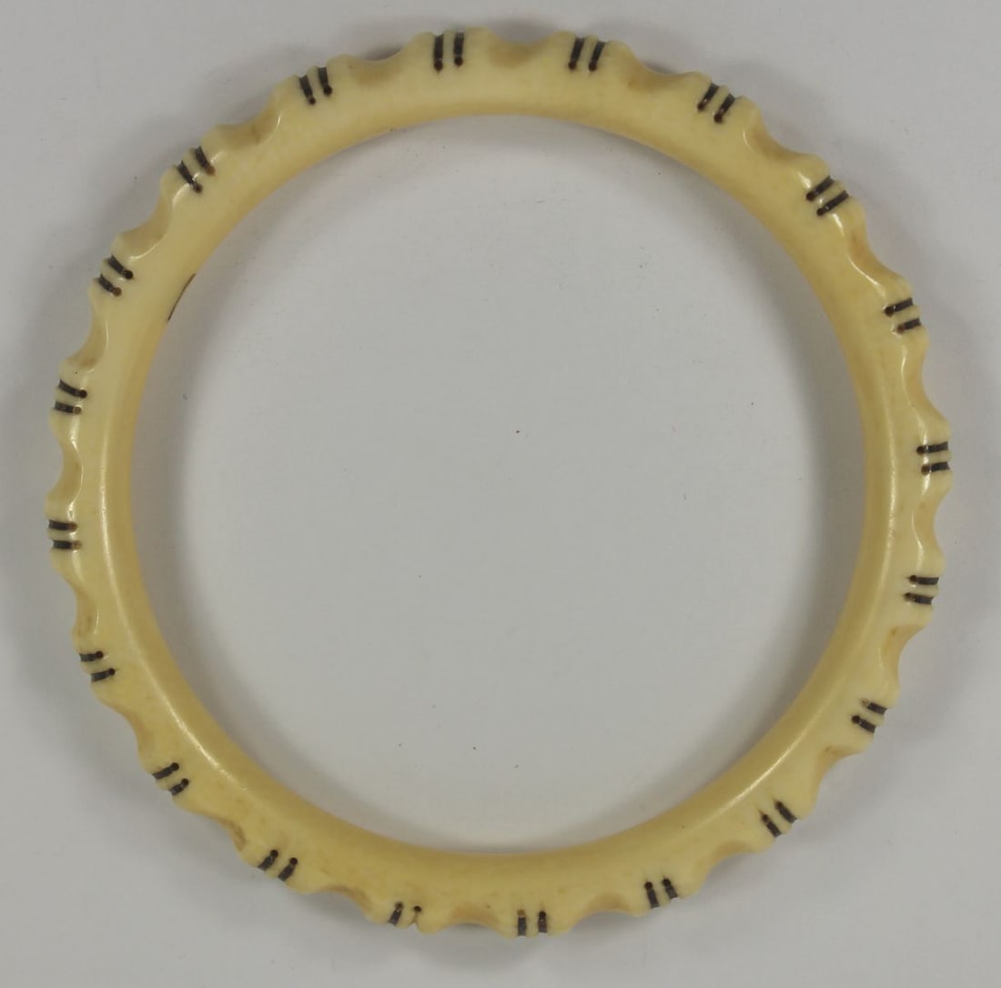 Bangle with Sterling (925) Silver inlay - 2