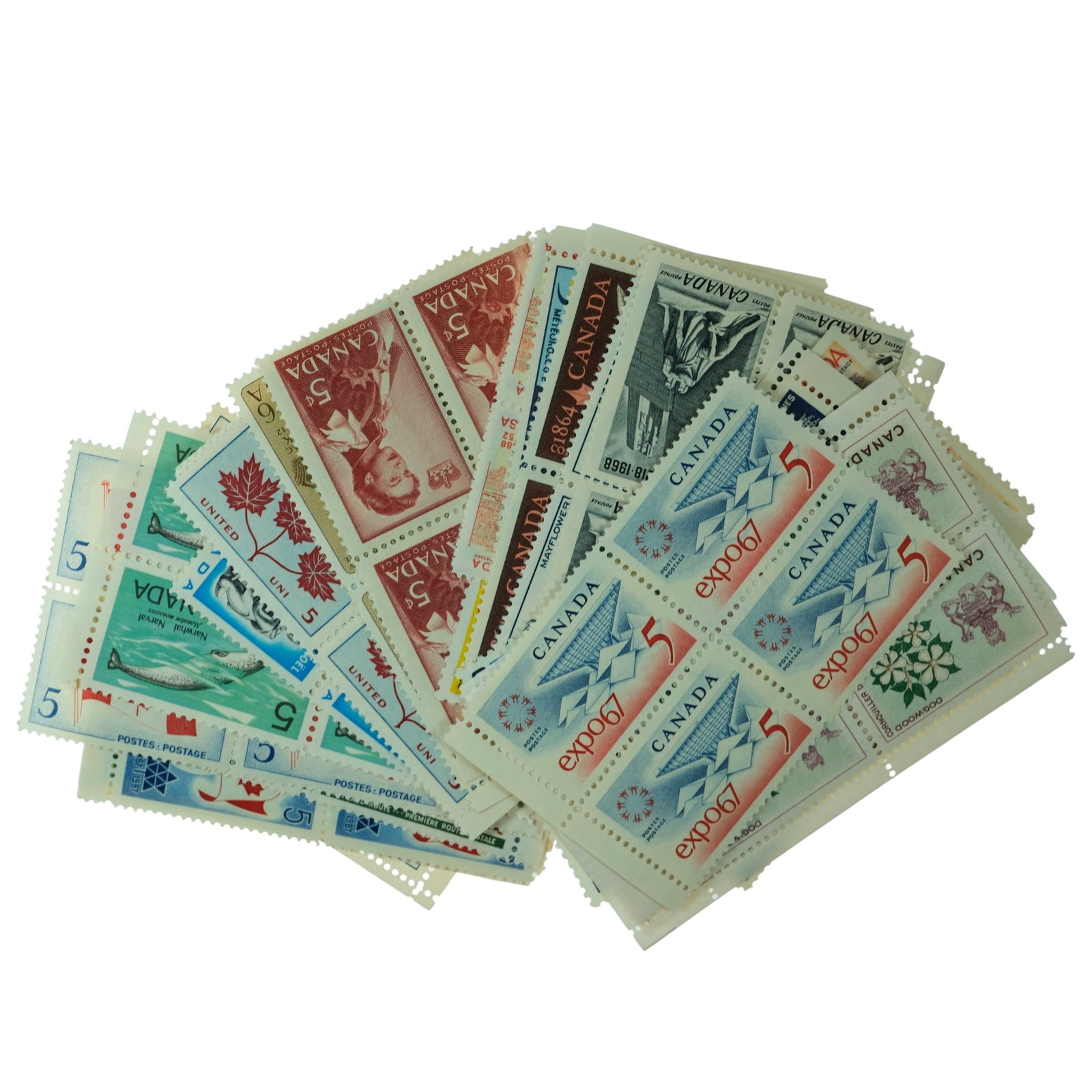 Canada 1960's MUH Blocks of 4 (30 Different),MUH: ex Dealers Stock Medium Coins, Monies & Stamps